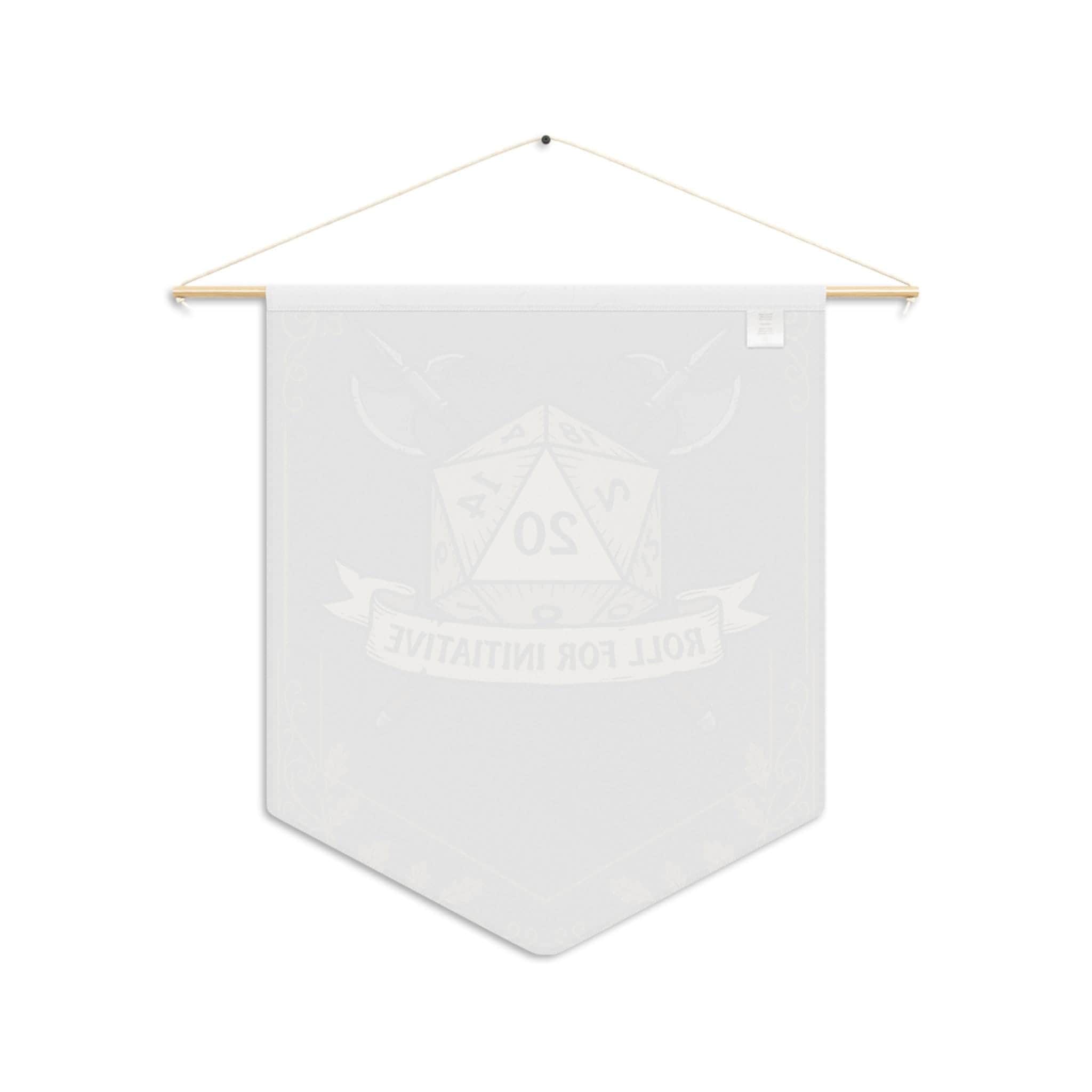 Photo 10 of 10: An authentic tavern-inspired heraldic battle cry banner designed to mark game room territory, solving the search for high-impact Dungeon Master appreciation and game night housewarming gifts, back view