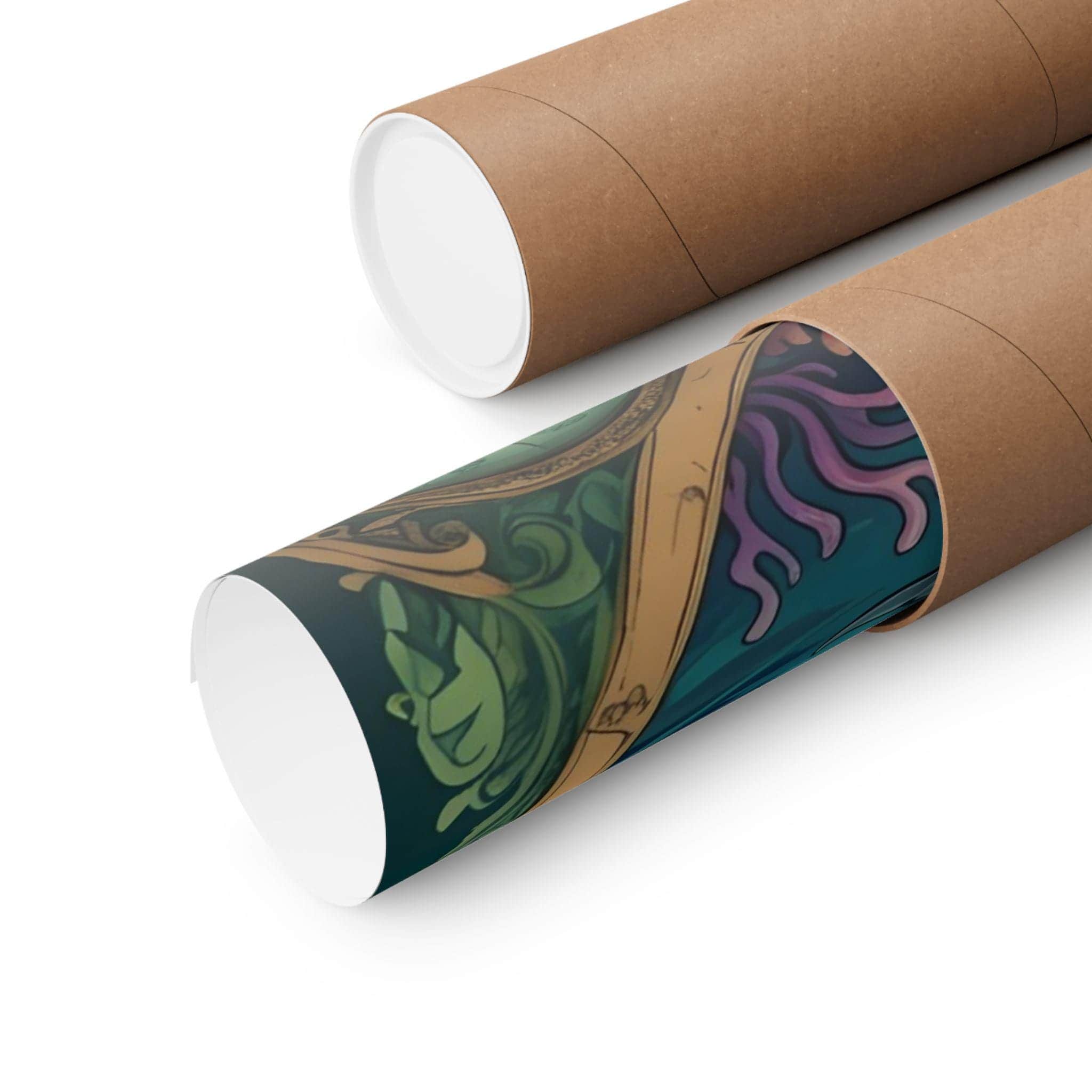 Photo 6 of 6: Vibrant pirate-themed artwork on a matte vertical poster, close-up detail