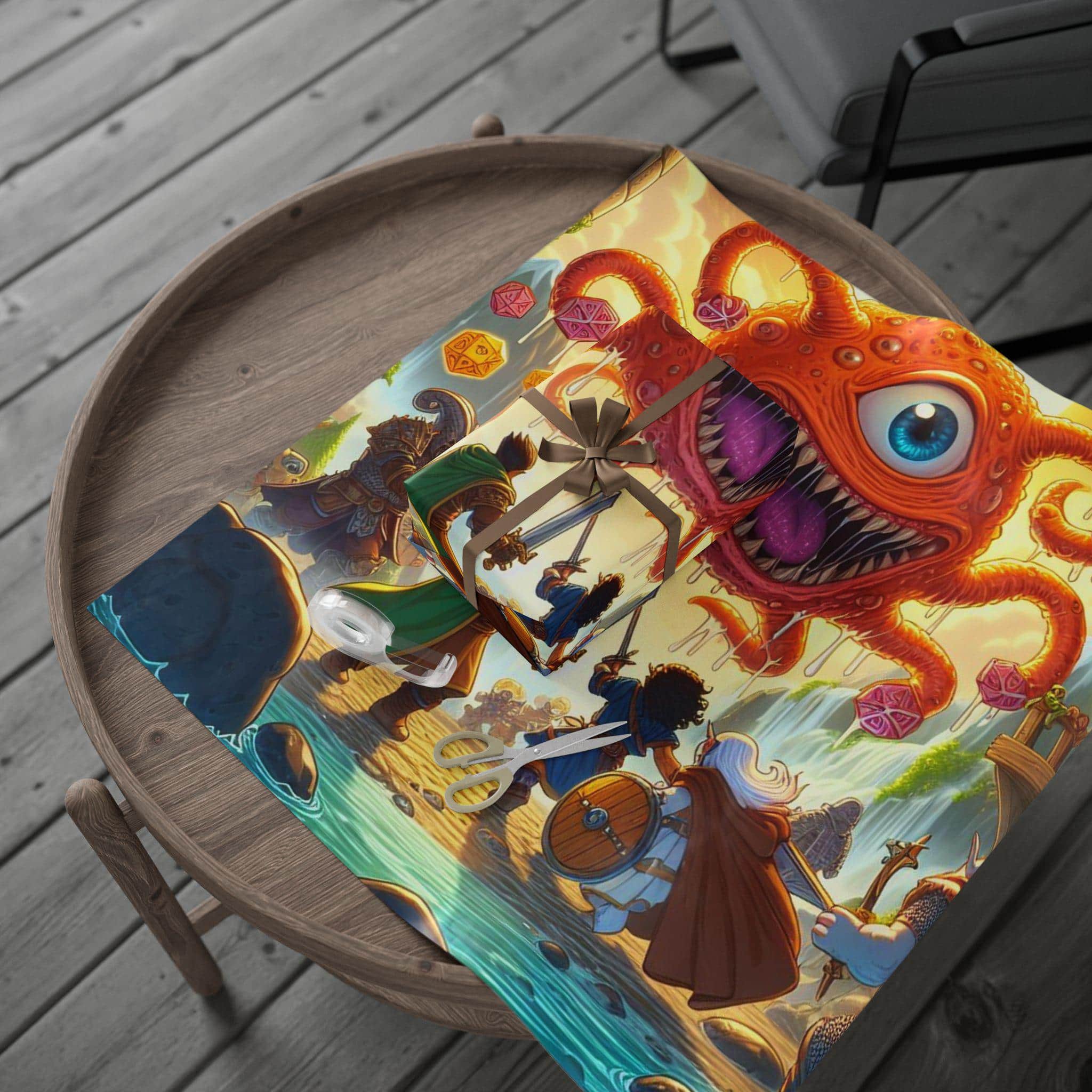 Eye Tyrant Combat Wrapping Paper