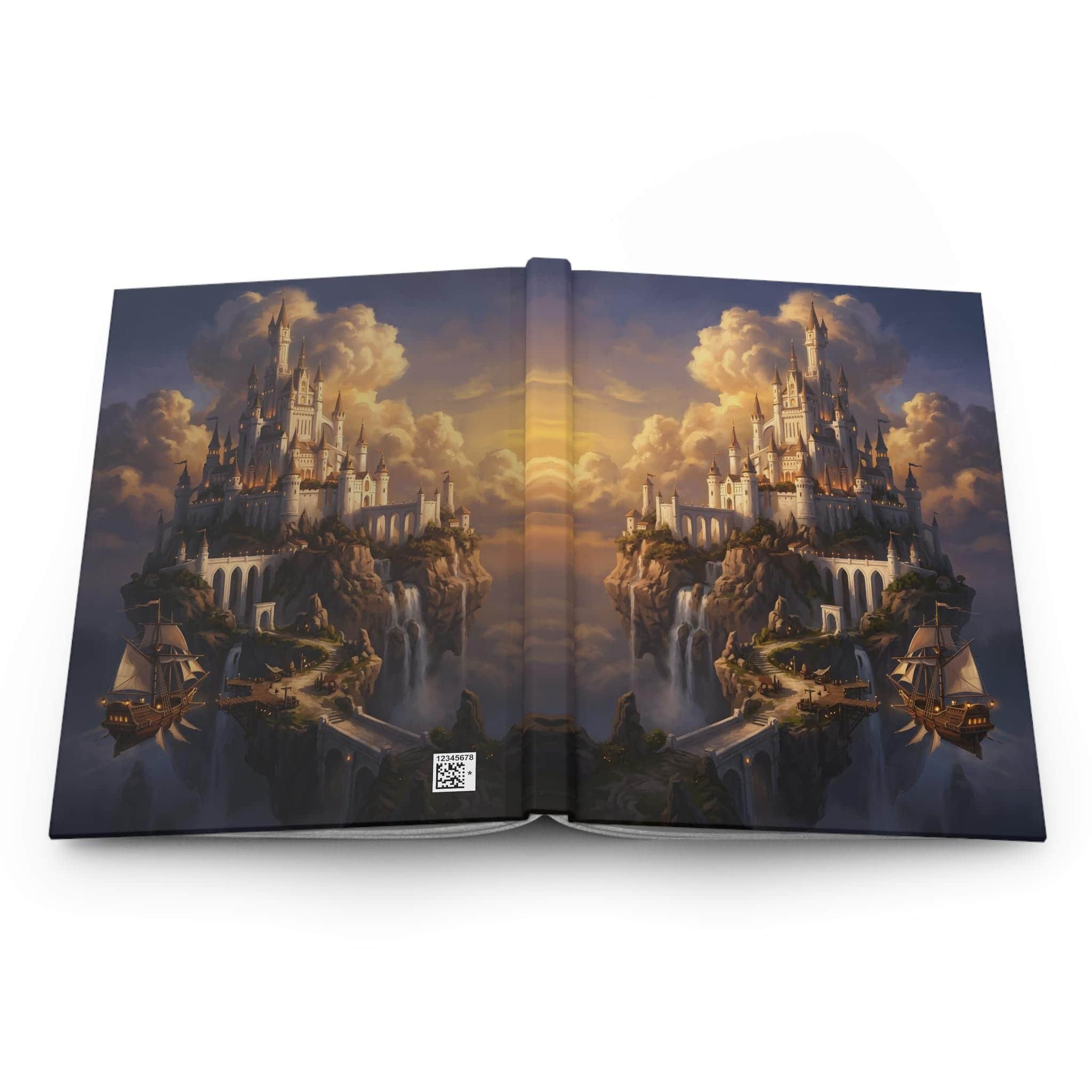 Photo 10 of 11: Hardcover fantasy campaign journal wrapped in an epic floating sky-citadel painting