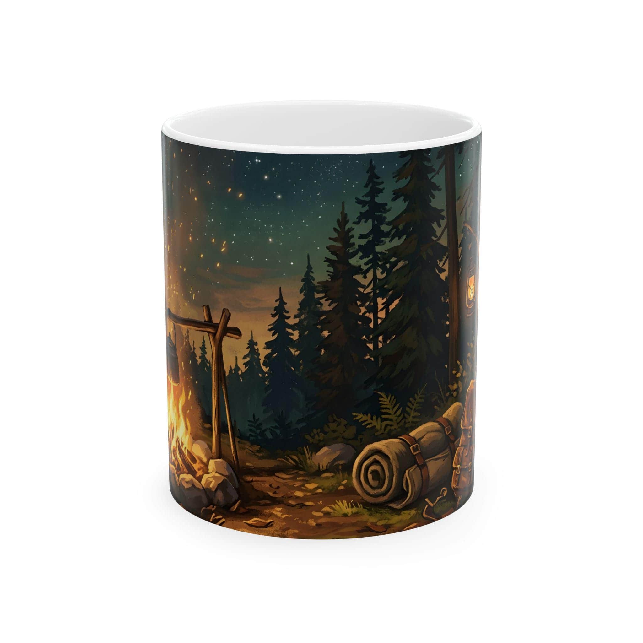 Photo 7 of 8: A cozy Long Rest themed fantasy ceramic coffee mug designed for tabletop adventurers and DMs to recharge between campaign encounters