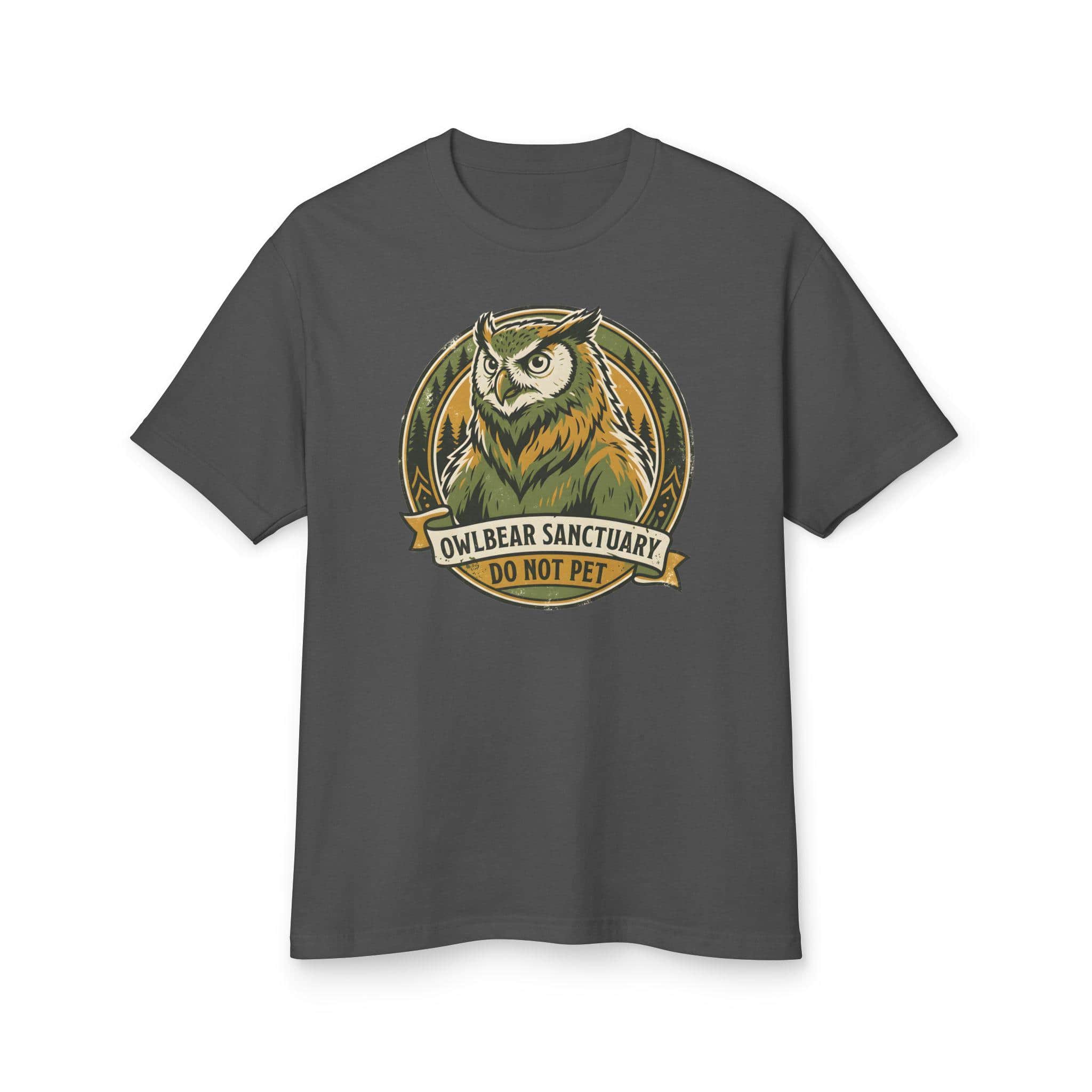 Photo 9 of 15: Vintage national park souvenir graphic tee featuring tabletop gaming's favorite deadly predator alongside a cheeky 'Do Not Pet' warning for players who insist on taming wilderness monsters, front view