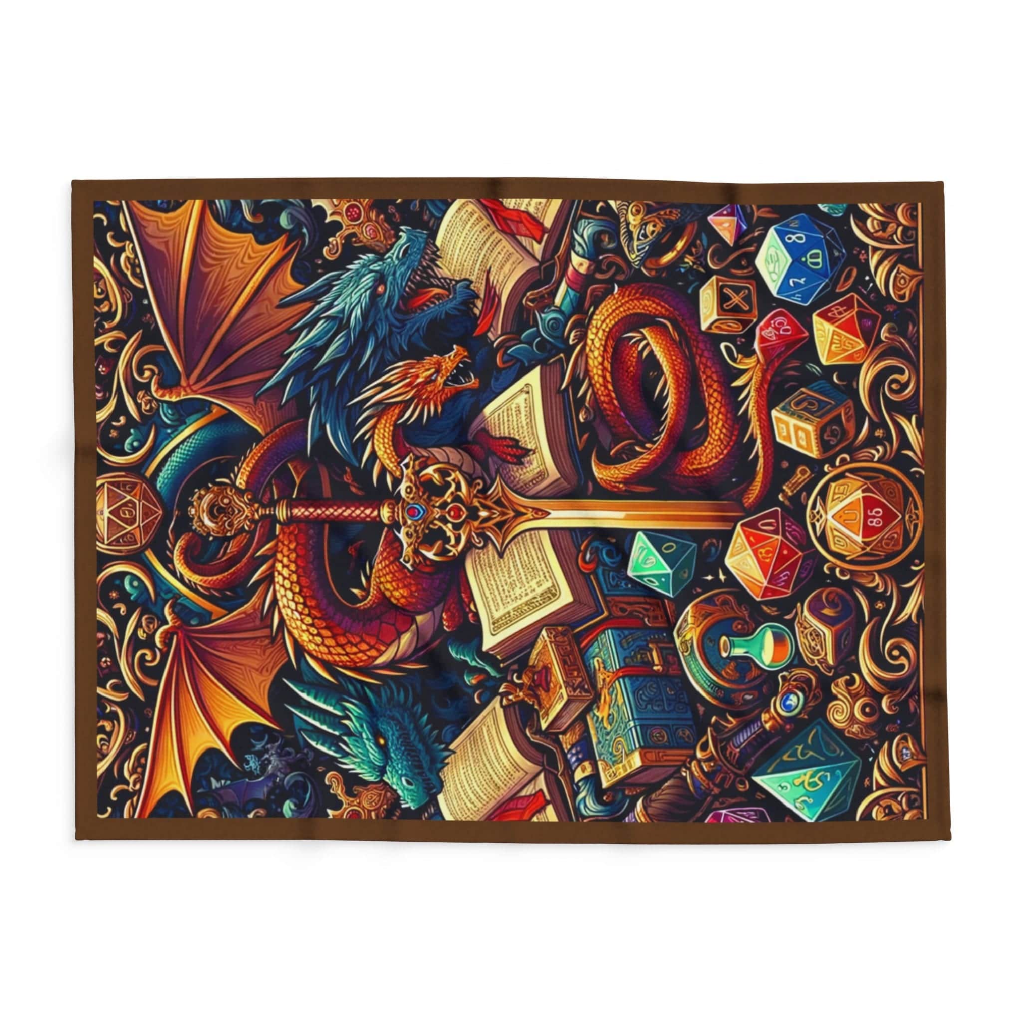 Photo 5 of 10: Dragon, Sword and Dice Throw blanket, photo 5 of 10