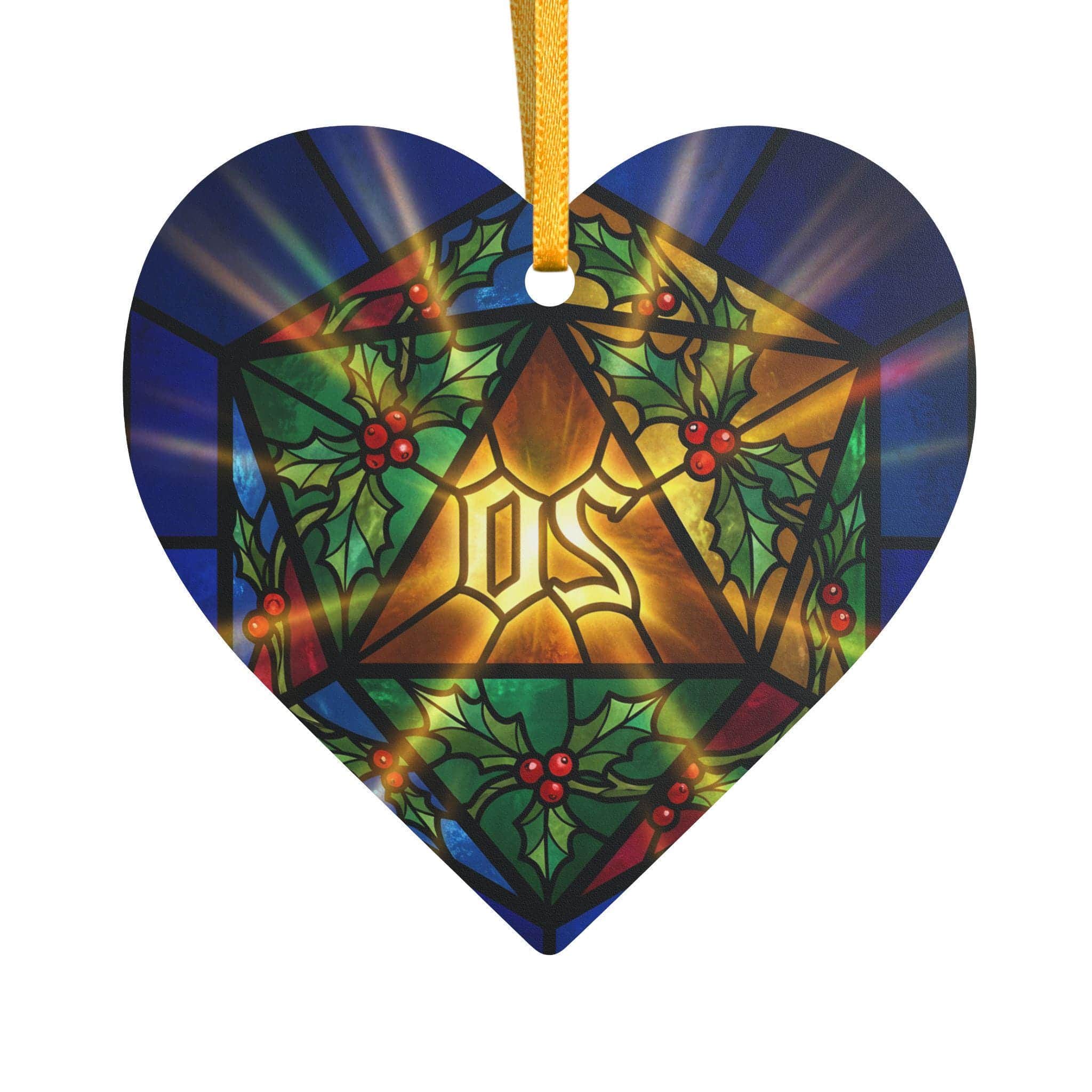 Photo 7 of 8: A celebratory tabletop holiday keepsake immortalizing a natural 20 critical hit, printed on an ornament, back view