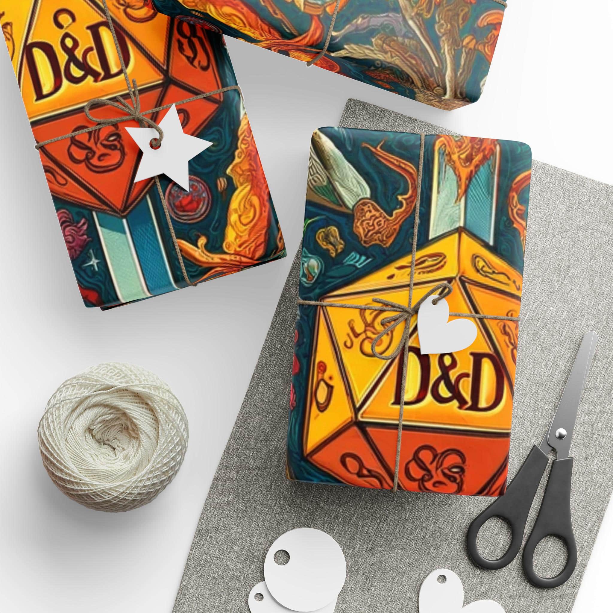 Photo 1 of 10: Large Dice Wrapping Paper, a D&D gift