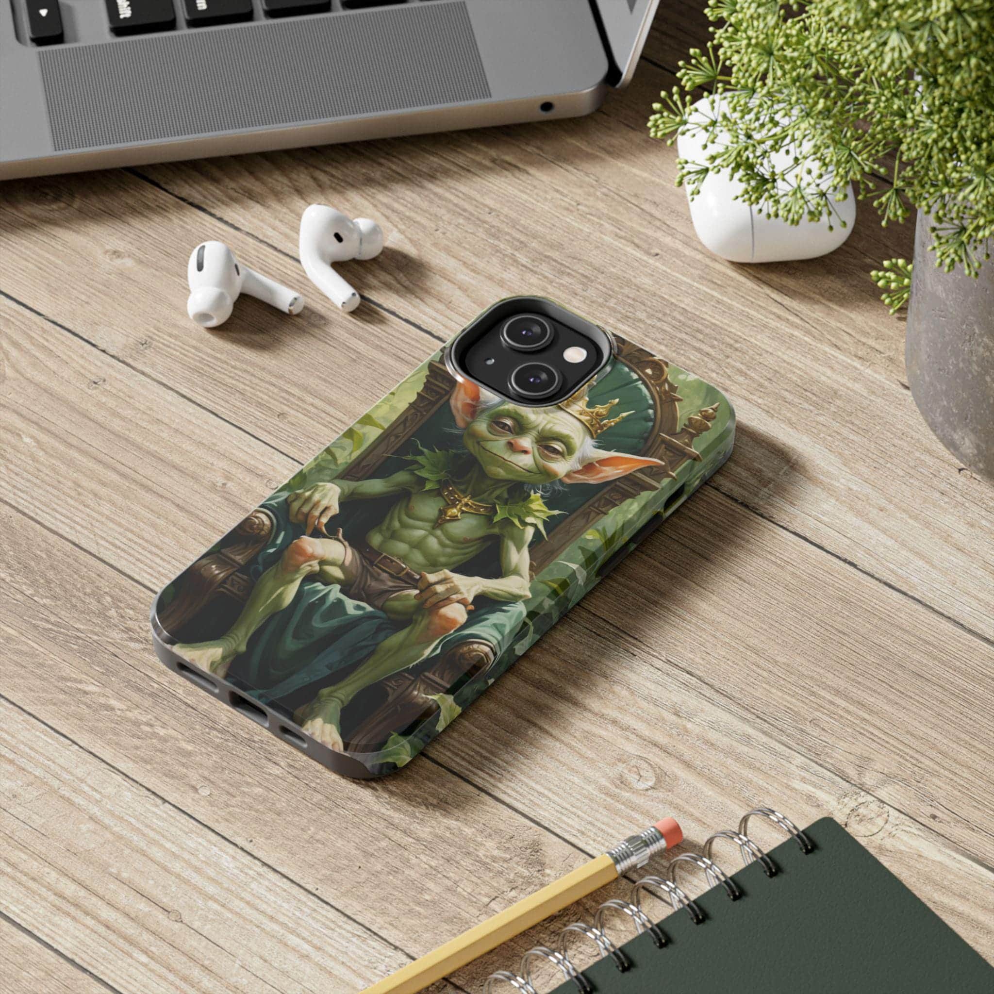 Photo 6 of 10: Delight your friend who loves fantasy games and creatures with a goblin phone case that combines elegance and mischief, in a room setting