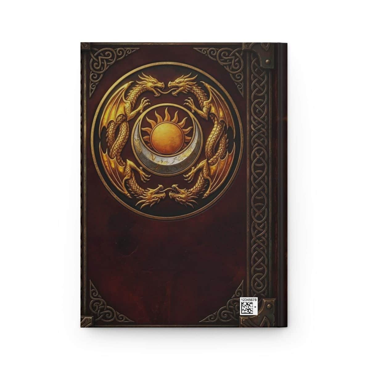 Photo 10 of 12: Hardcover ruled fantasy campaign journal designed as an ancient pact tome, back view