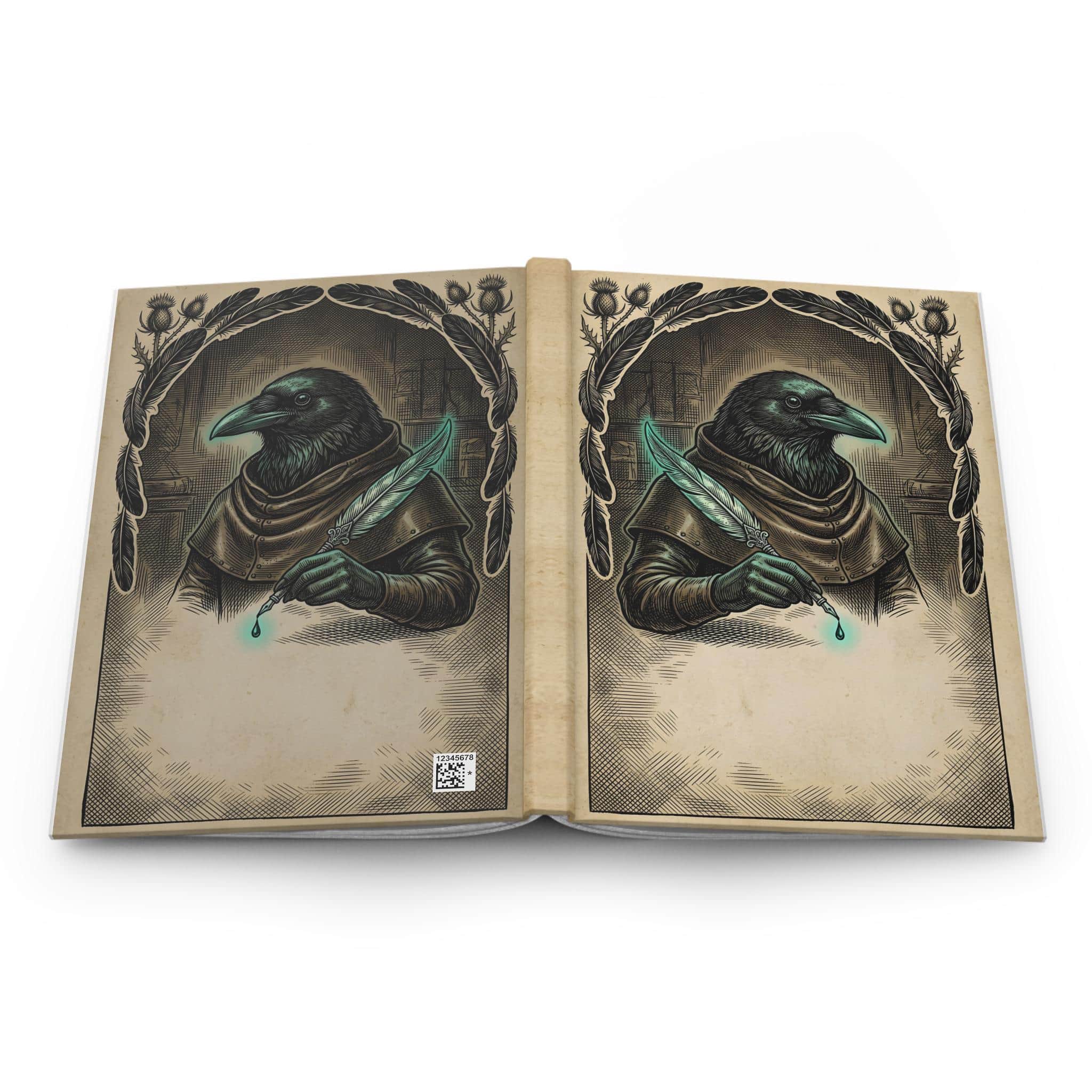 Photo 4 of 5: Hardcover fantasy campaign notebook designed as an arcane Kenku scrivener's tome