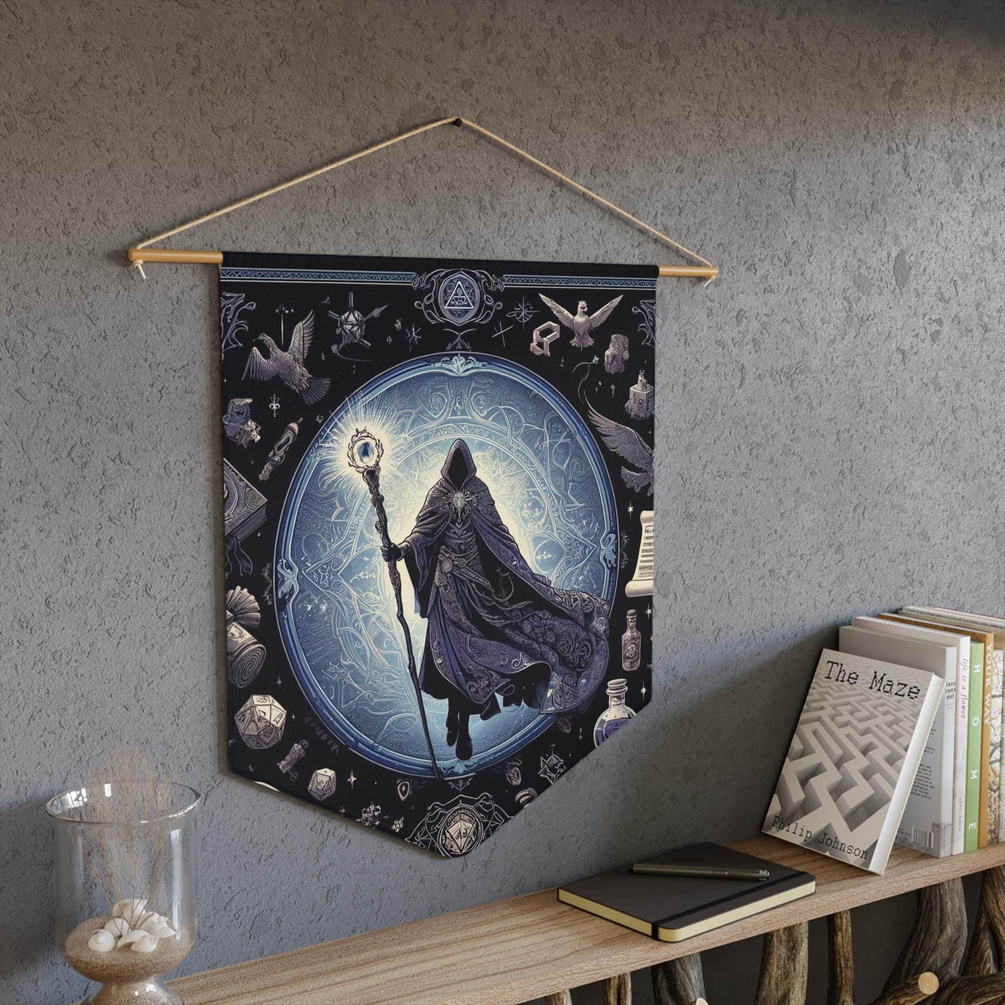Wizard's Sanctum Pennant, a D&D gift for a Wizard