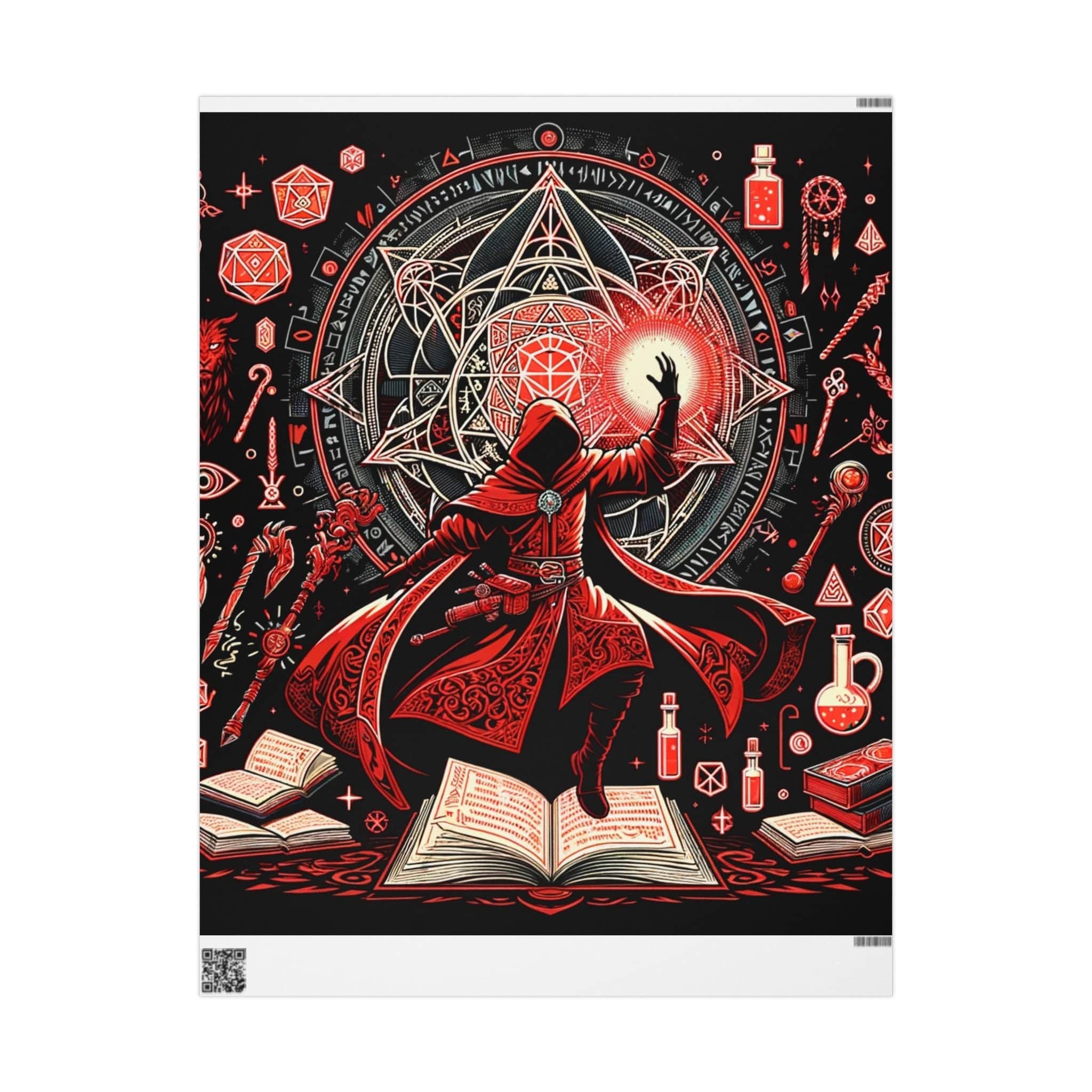 Photo 8 of 10: Red Sorceror Wrapping Paper wrapping paper, photo 8 of 10