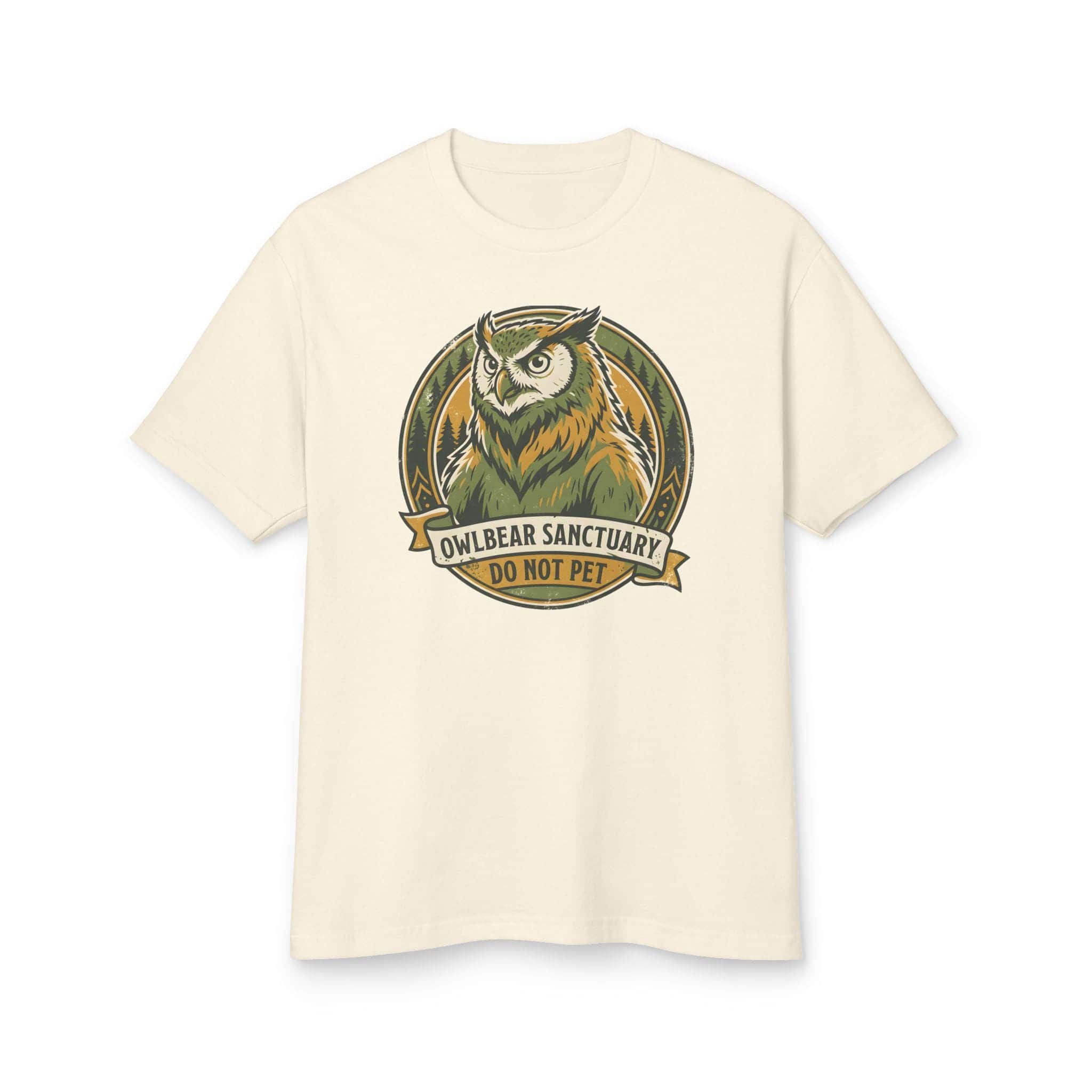 Photo 15 of 15: Vintage national park souvenir graphic tee featuring tabletop gaming's favorite deadly predator alongside a cheeky 'Do Not Pet' warning for players who insist on taming wilderness monsters, front view