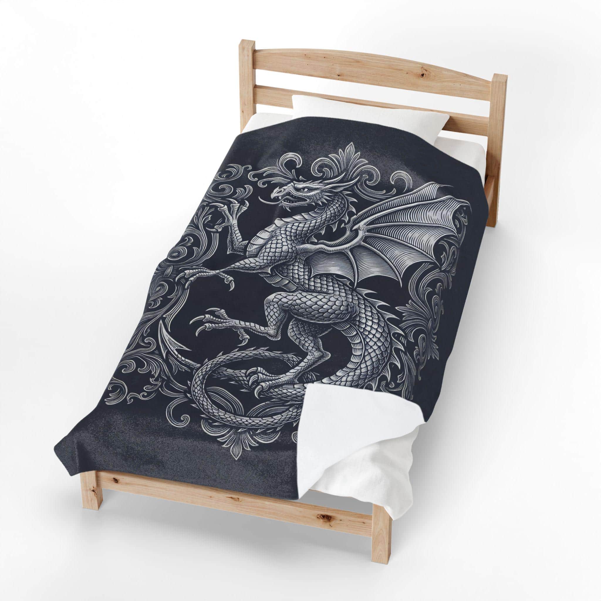 Photo 5 of 8: Transform your reading nook or tabletop session with a plush velveteen throw designed as an authentic medieval faction standard, in a room setting