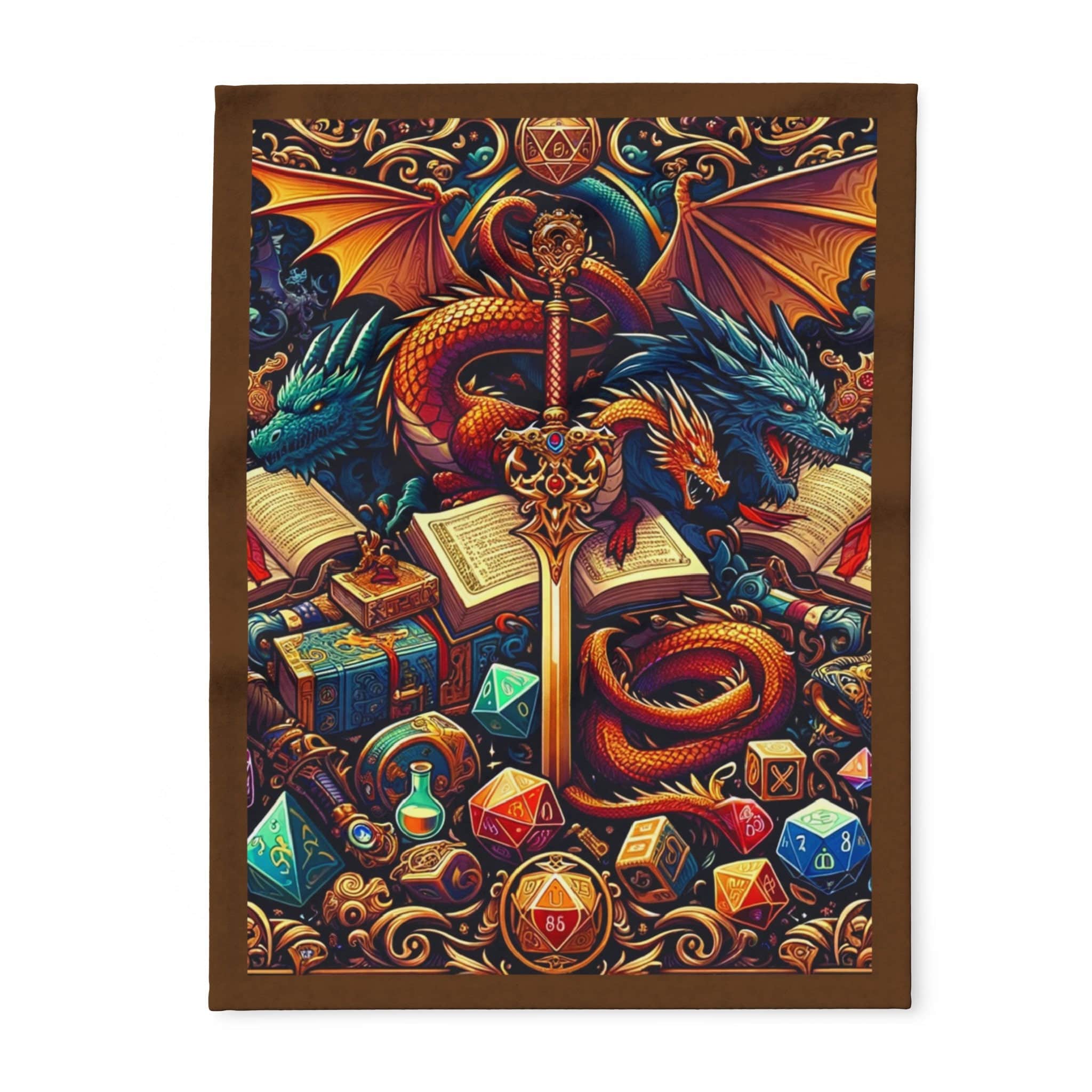 Photo 3 of 10: Dragon, Sword and Dice Throw blanket, photo 3 of 10