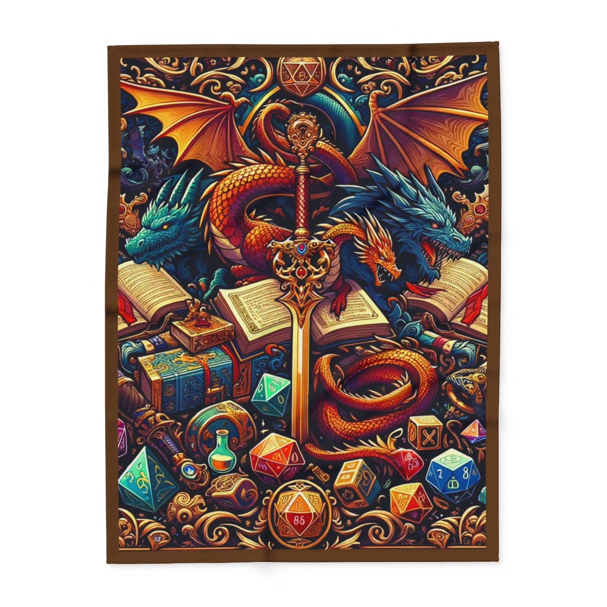 Photo 2 of 10: Dragon, Sword and Dice Throw blanket, photo 2 of 10
