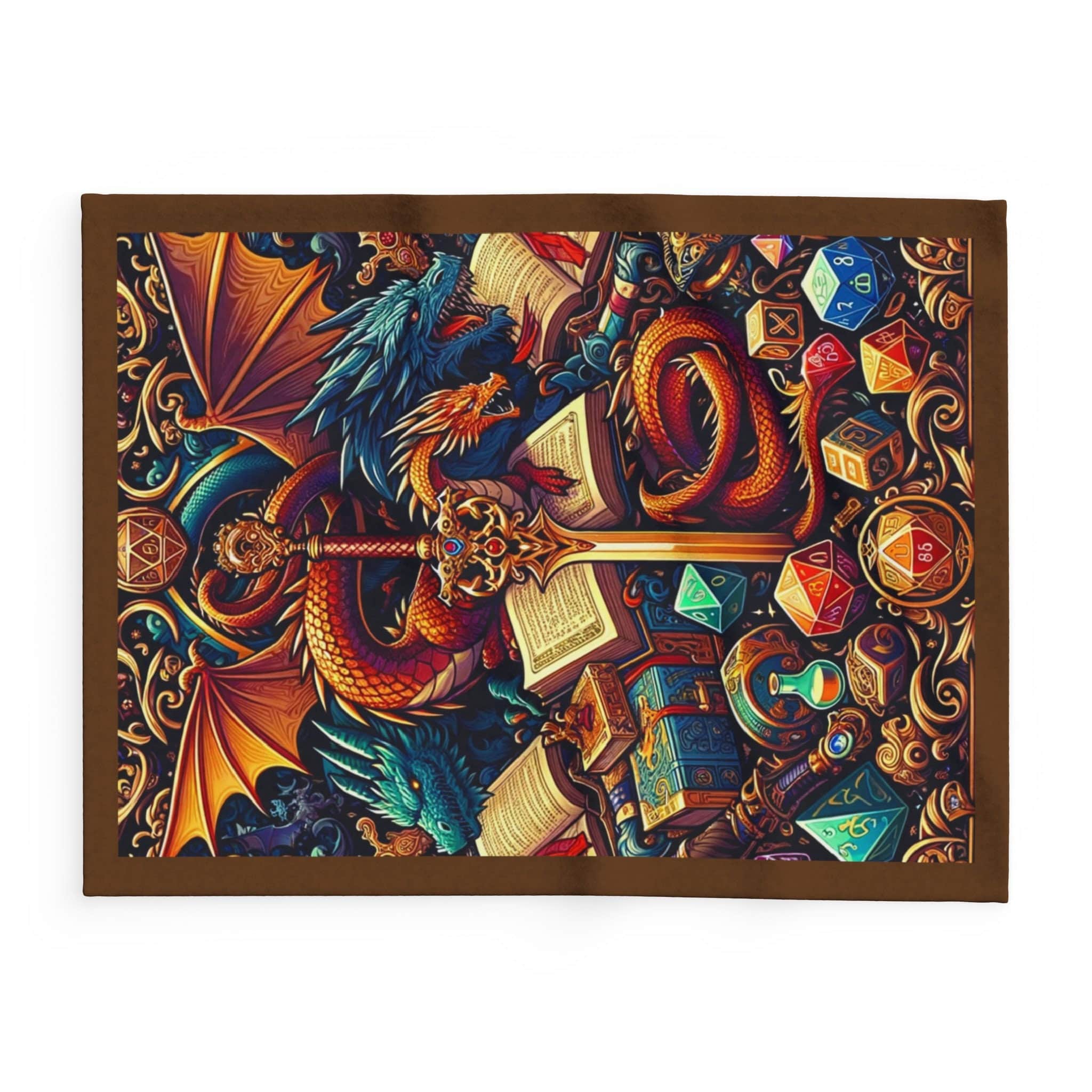 Photo 7 of 10: Dragon, Sword and Dice Throw blanket, photo 7 of 10