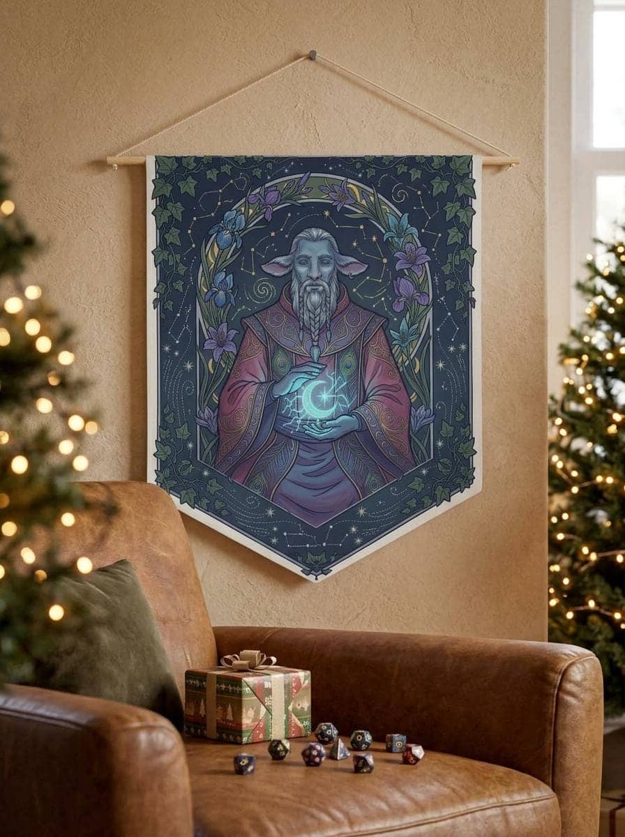 Celestial Fantasy Pennant Wall Hanging