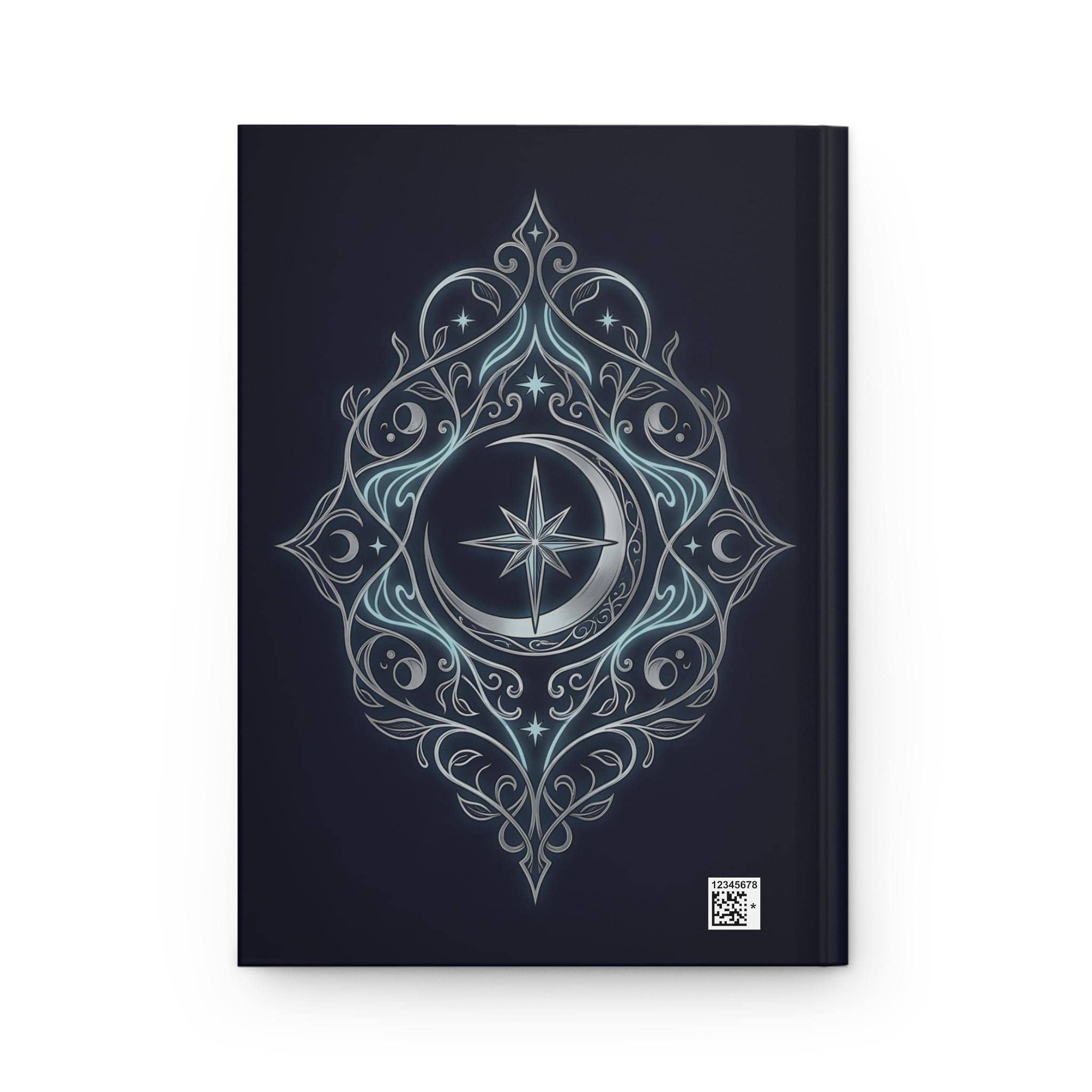 Hardcover campaign notebook designed as an in-world ancient elven tome cover, back view