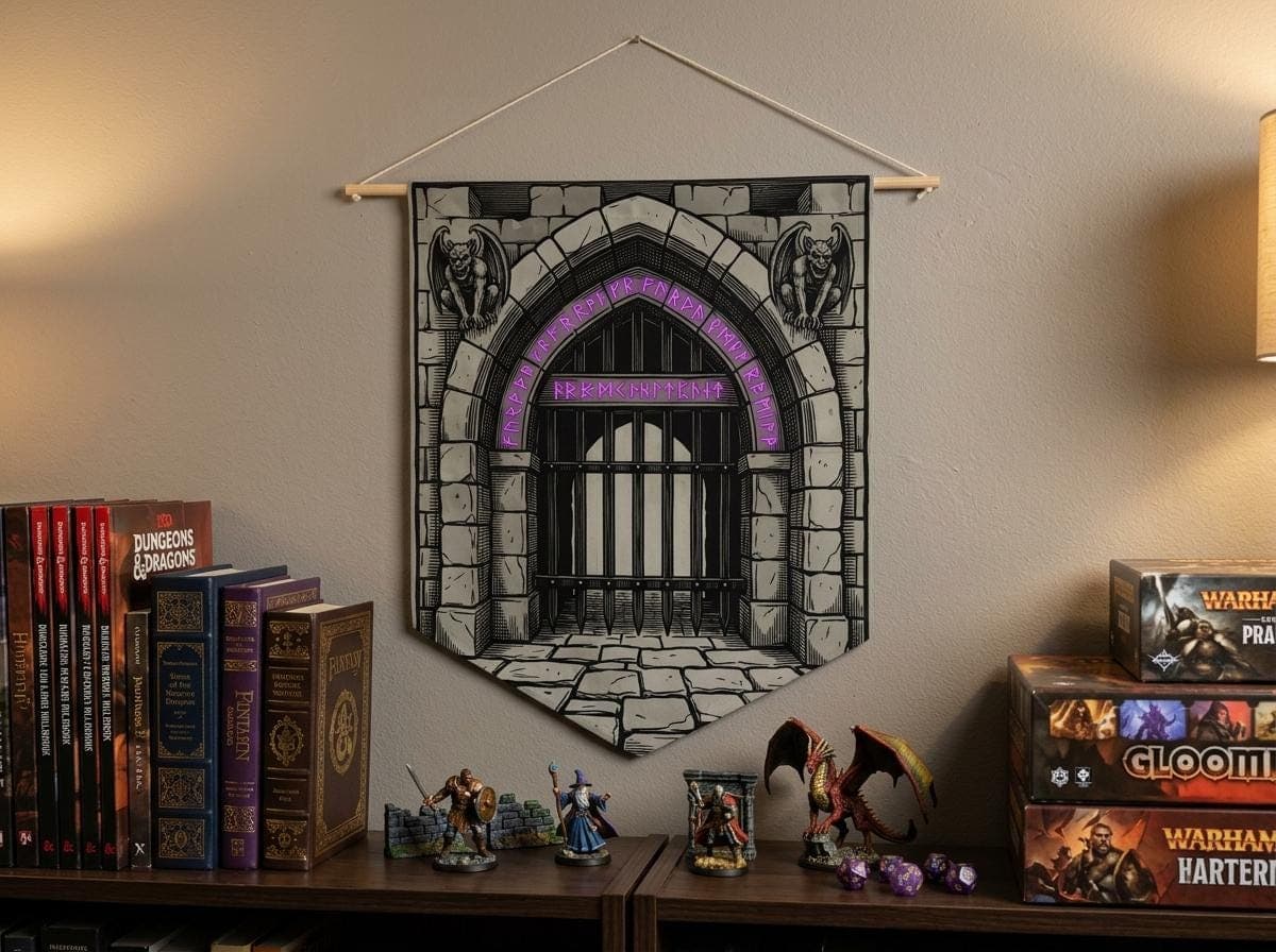 DnD Dungeon Gate Pennant