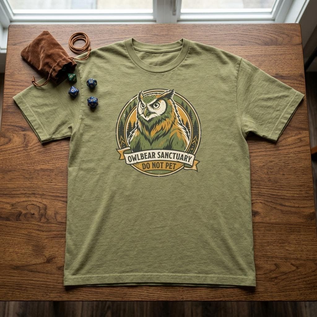 Funny DnD Shirt Owlbear Sanctuary Tee