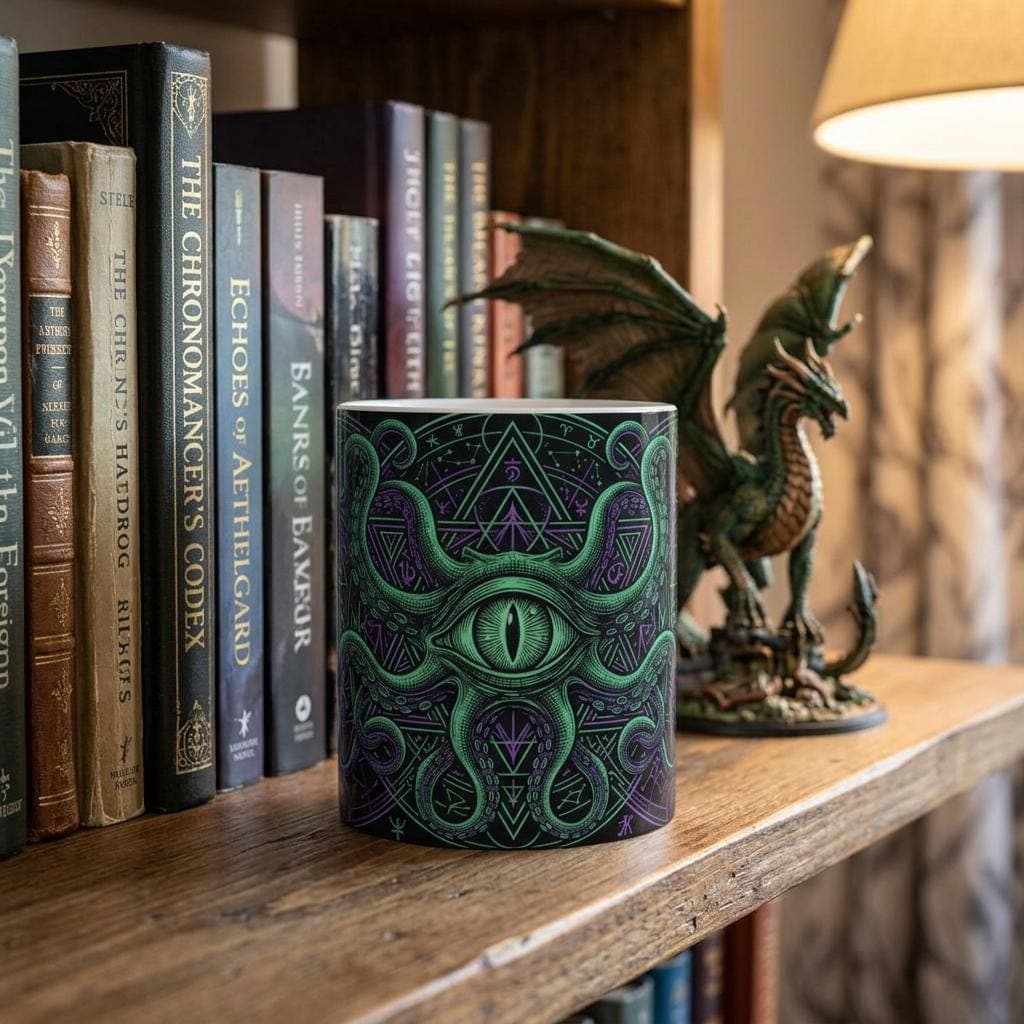 DnD Warlock Ceramic Mug