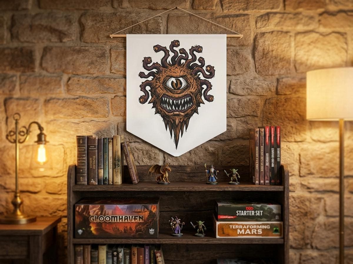DnD Halloween Decor Pennant