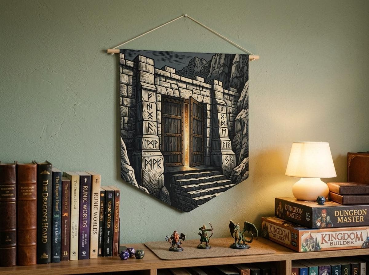 DnD Dwarven Forge Pennant Wall Banner