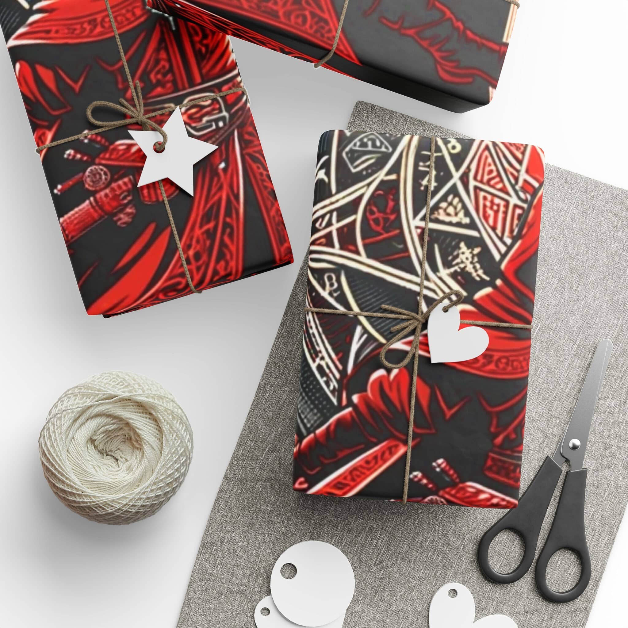 Red Sorceror Wrapping Paper wrapping paper, photo 10 of 10