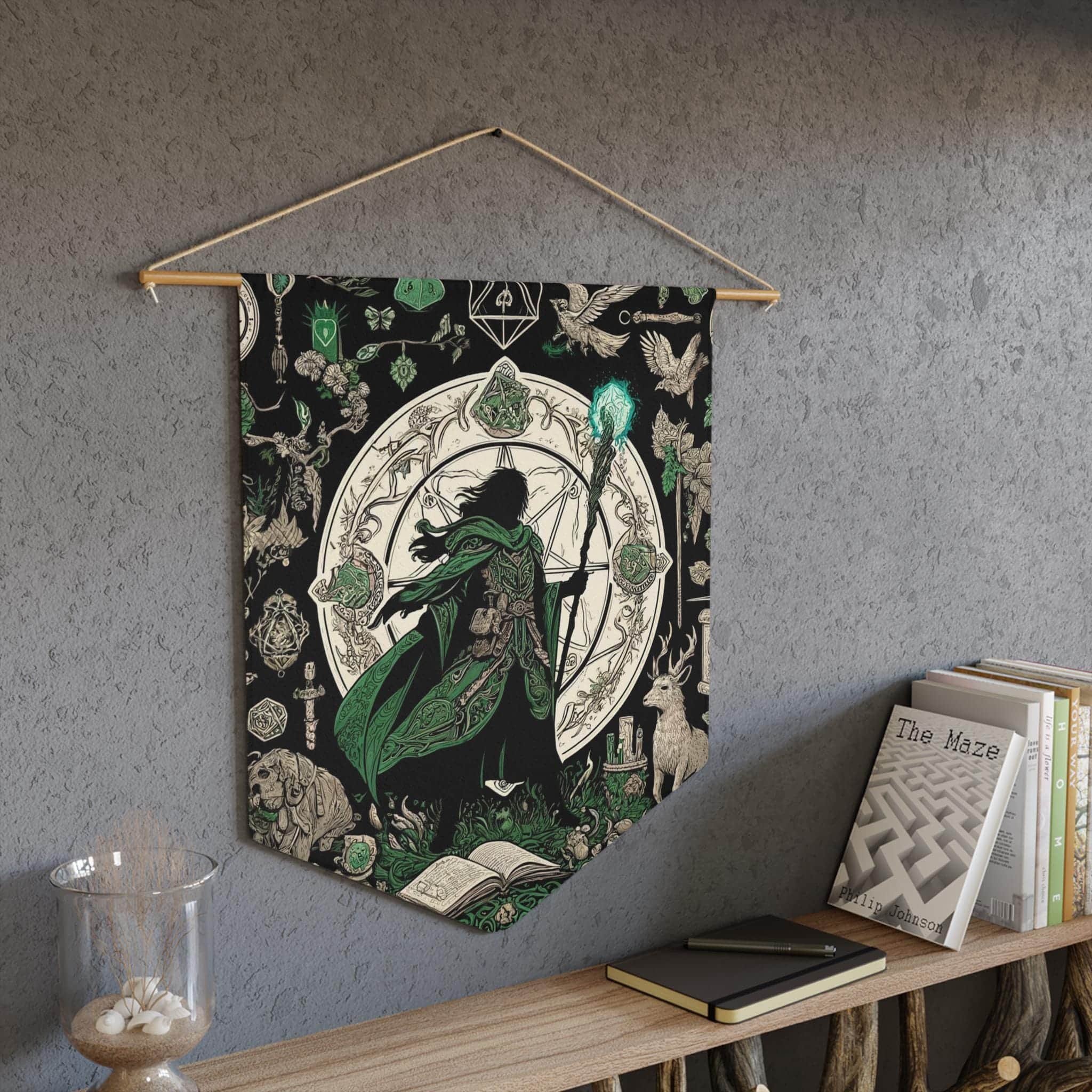 Druid Pennant, a D&D gift for an Elf Druid