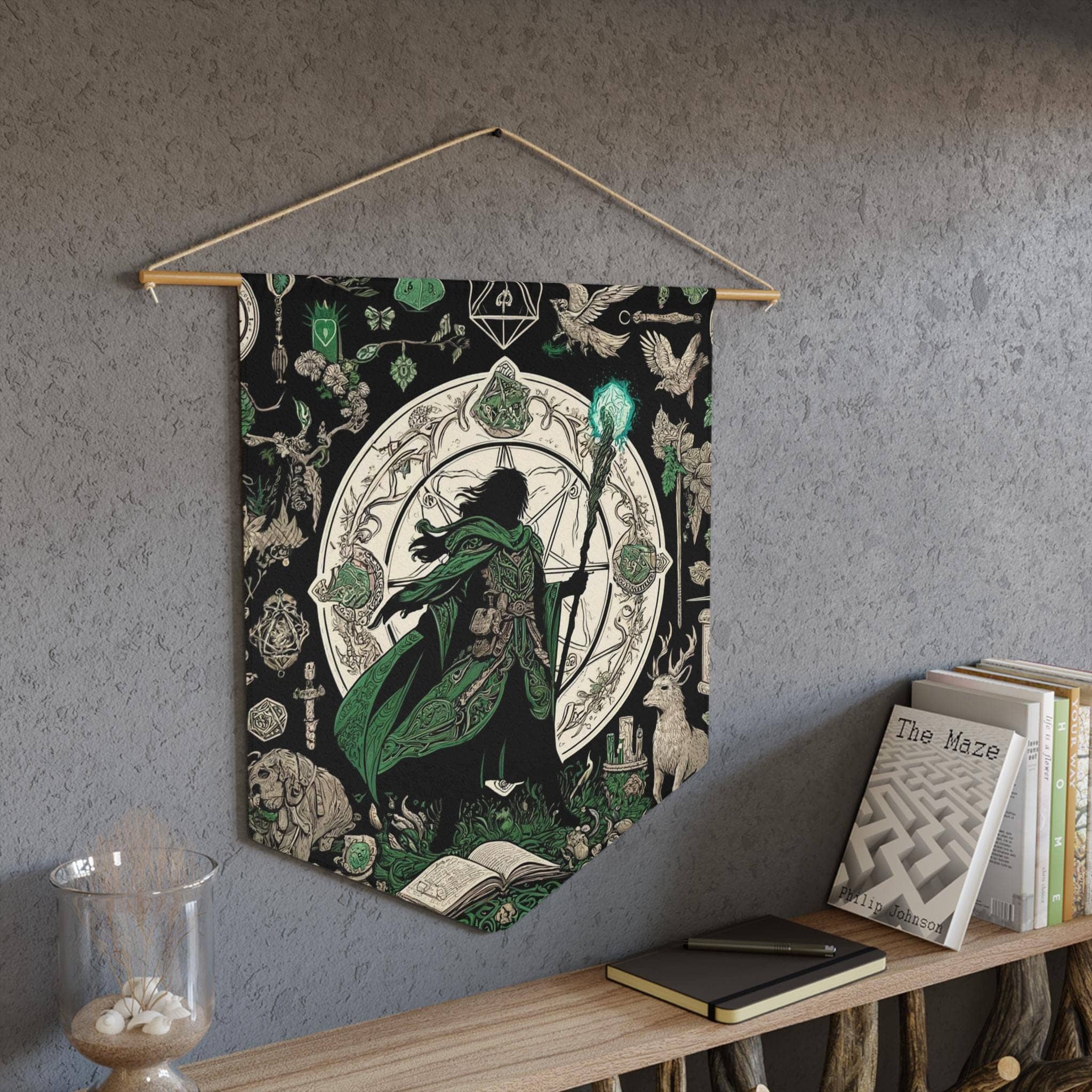 Druid Pennant, a D&D gift for an Elf Druid