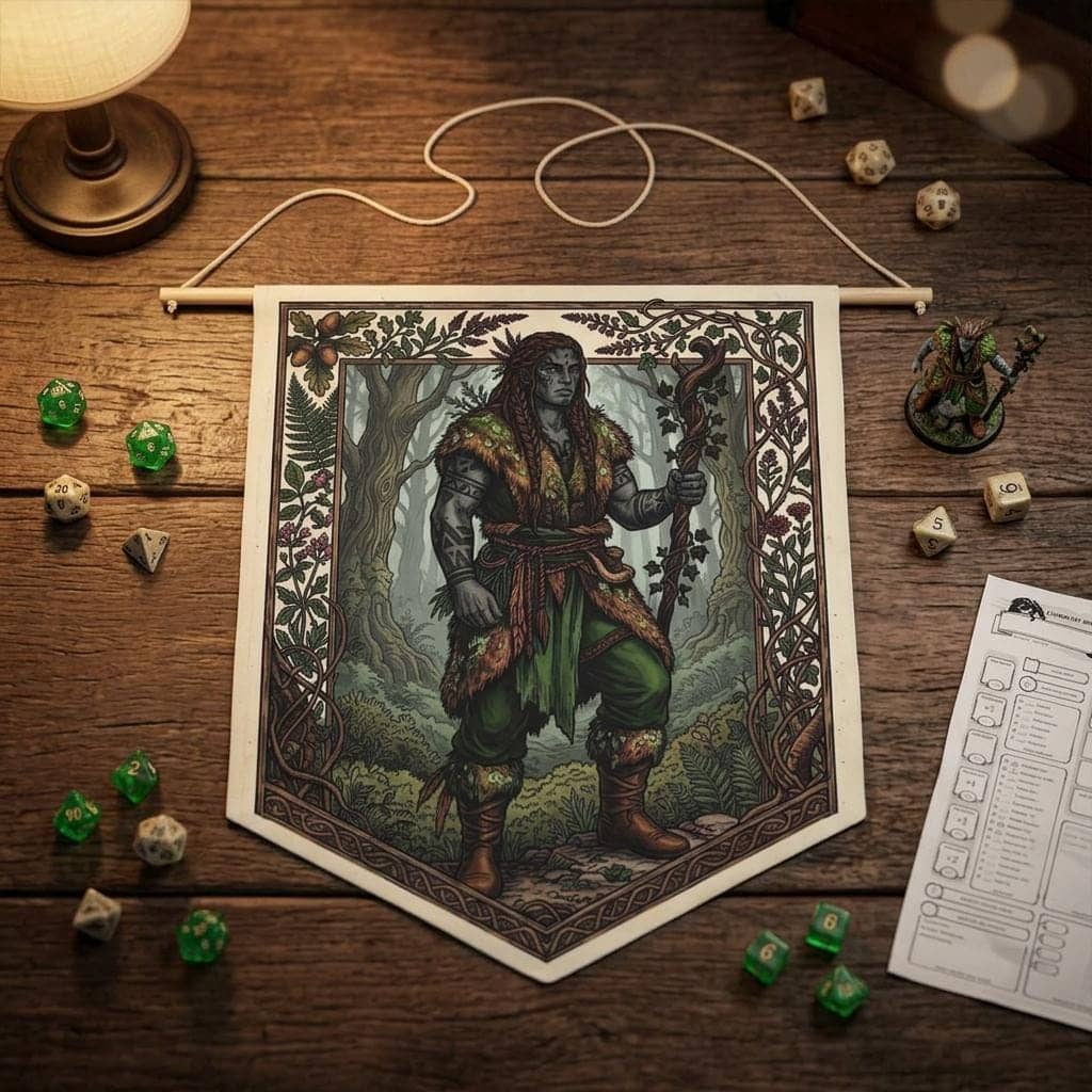DnD Druid Pennant