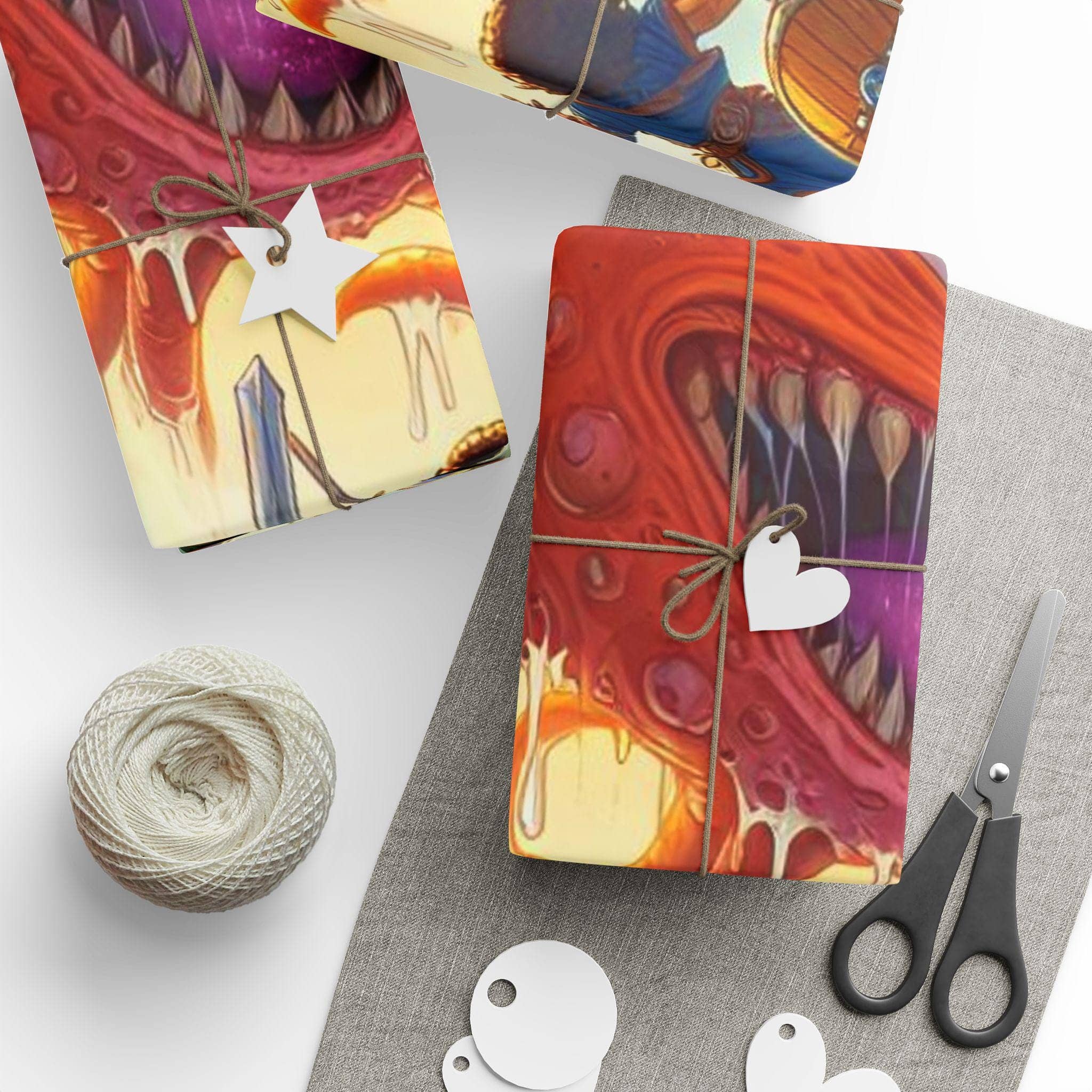 Eye Tyrant Combat Wrapping Paper wrapping paper, photo 10 of 10