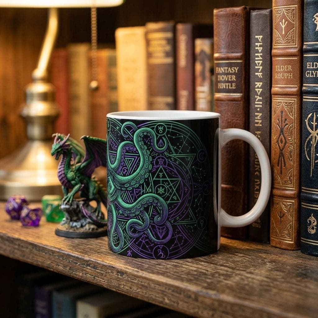 DnD Warlock Ceramic Mug