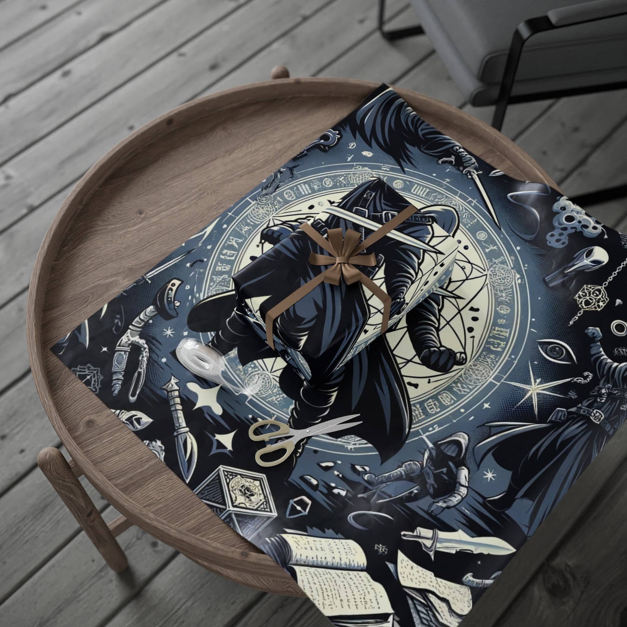 Rogue Wrapping Paper, a D&D gift for a Human Rogue