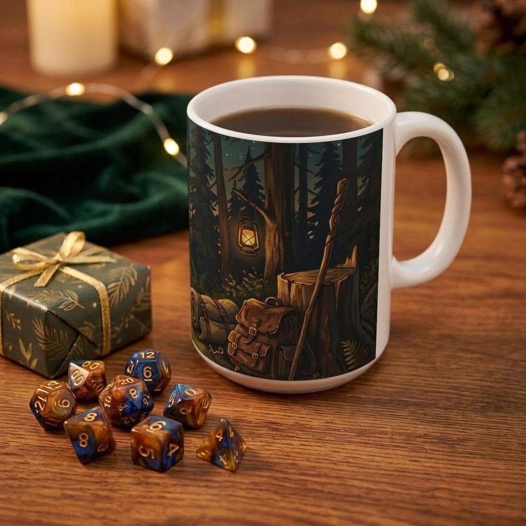 DnD Mug Long Rest Campfire Coffee Mug