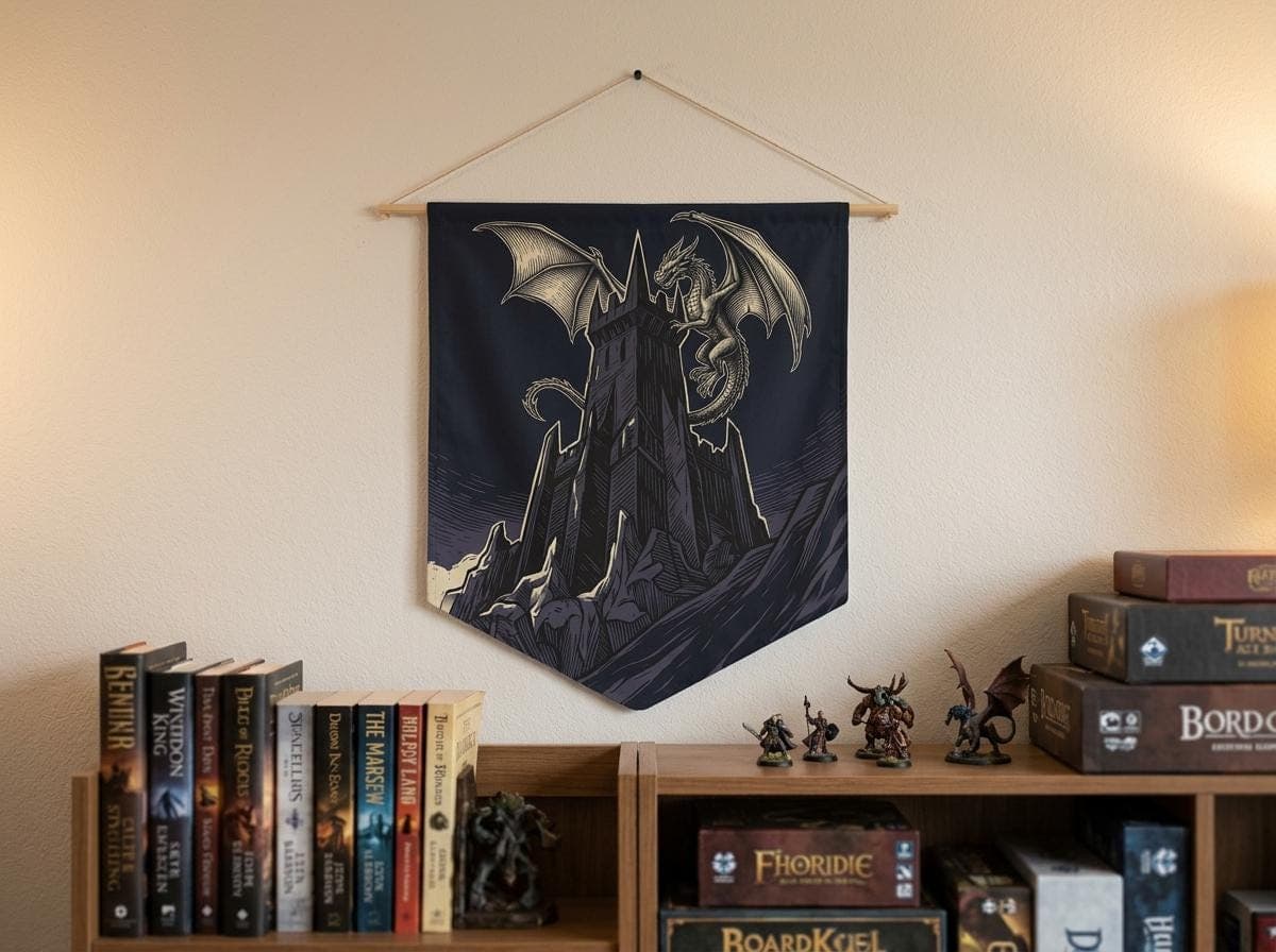 Fantasy Pennant, Castle Medieval Banner