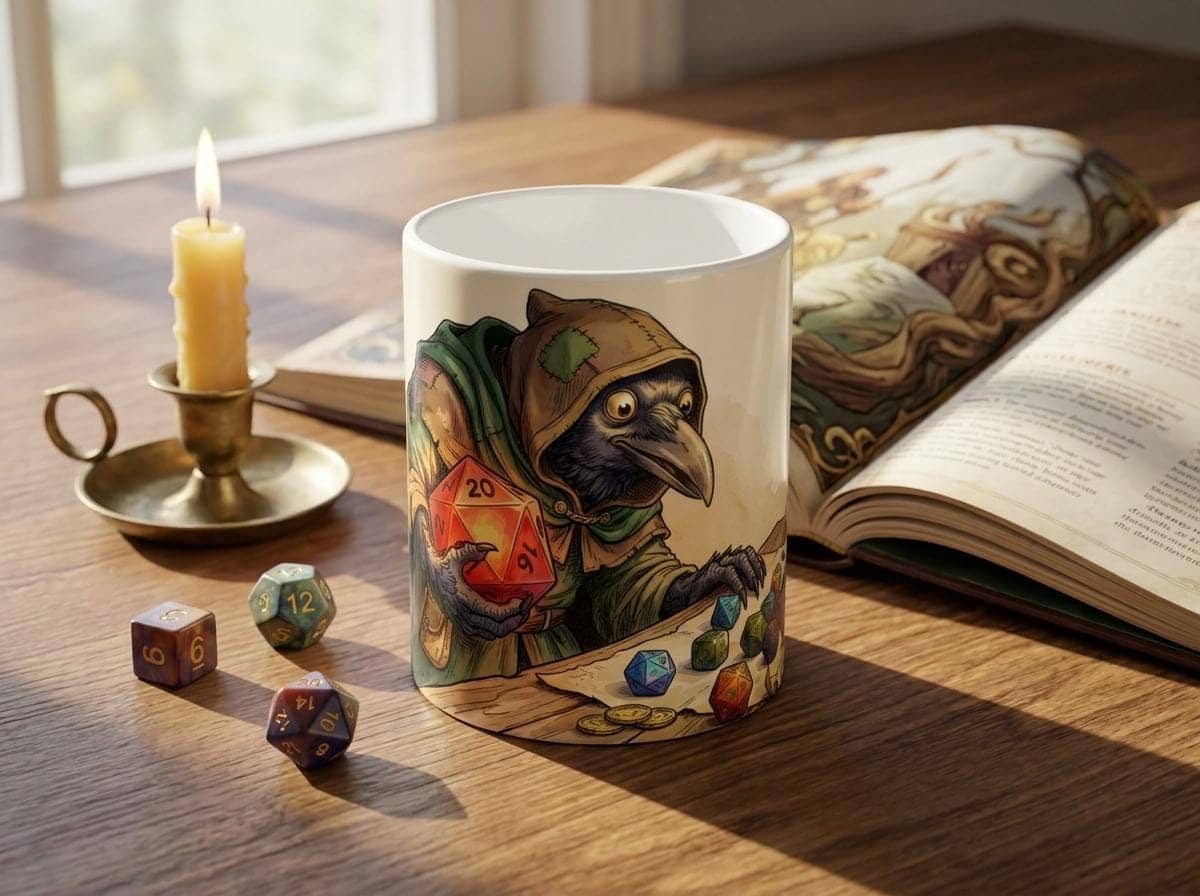 DnD Mug Funny Dice Hoarder Ceramic Mug