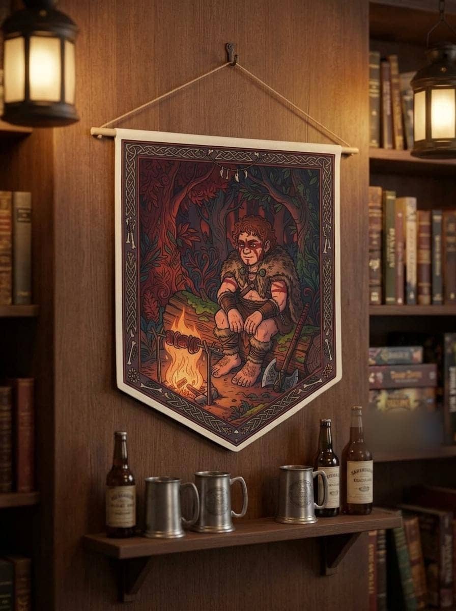 DnD Barbarian Pennant