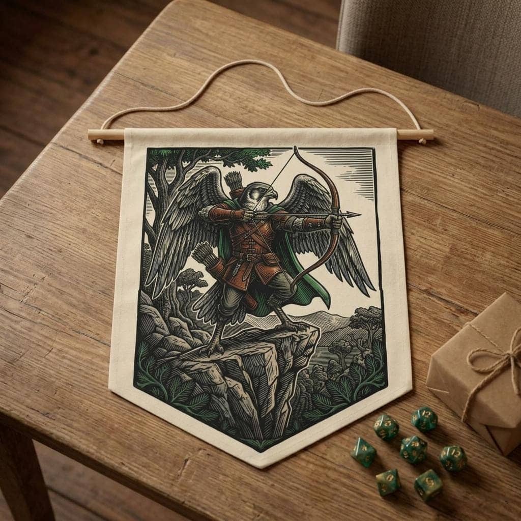 Fantasy Pennant Birdfolk Ranger Banner