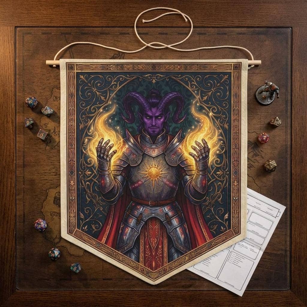 Lay on Hands Paladin Pennant Banner