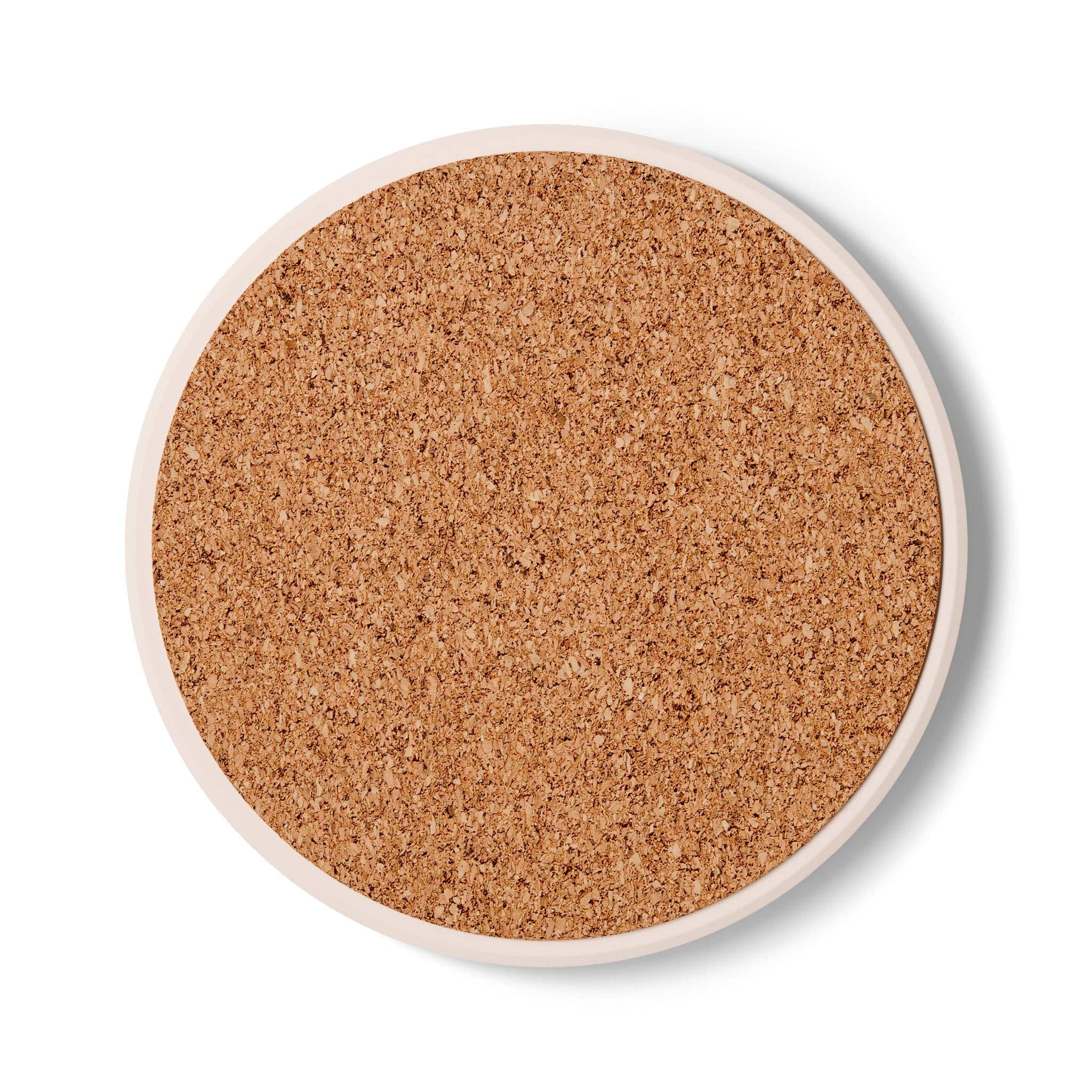 A square high-gloss drink coaster designed to look like a direct top-down view into a translucent acidic gelatinous cube trapping sunken dice and adventurer bones, serving as a witty spill hazard for campaign nights, back view