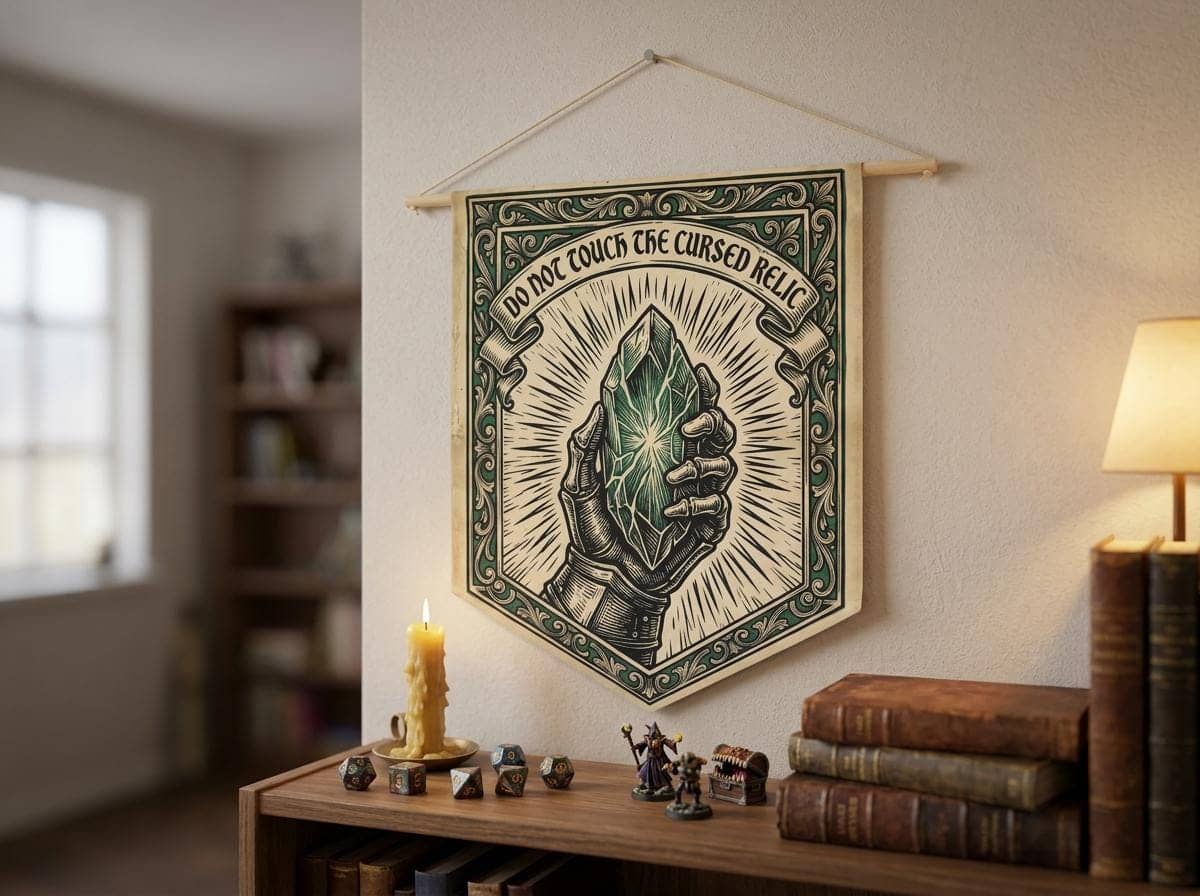 DnD Cursed Relic Pennant