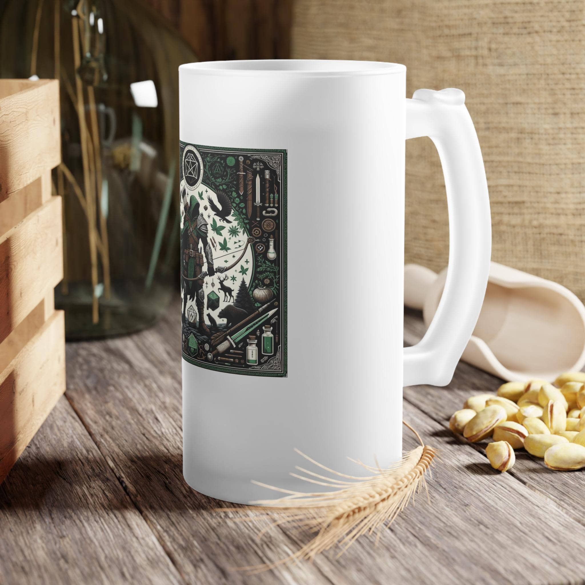Ranger Frosted Glass Beer Mug glass, photo 2 of 6