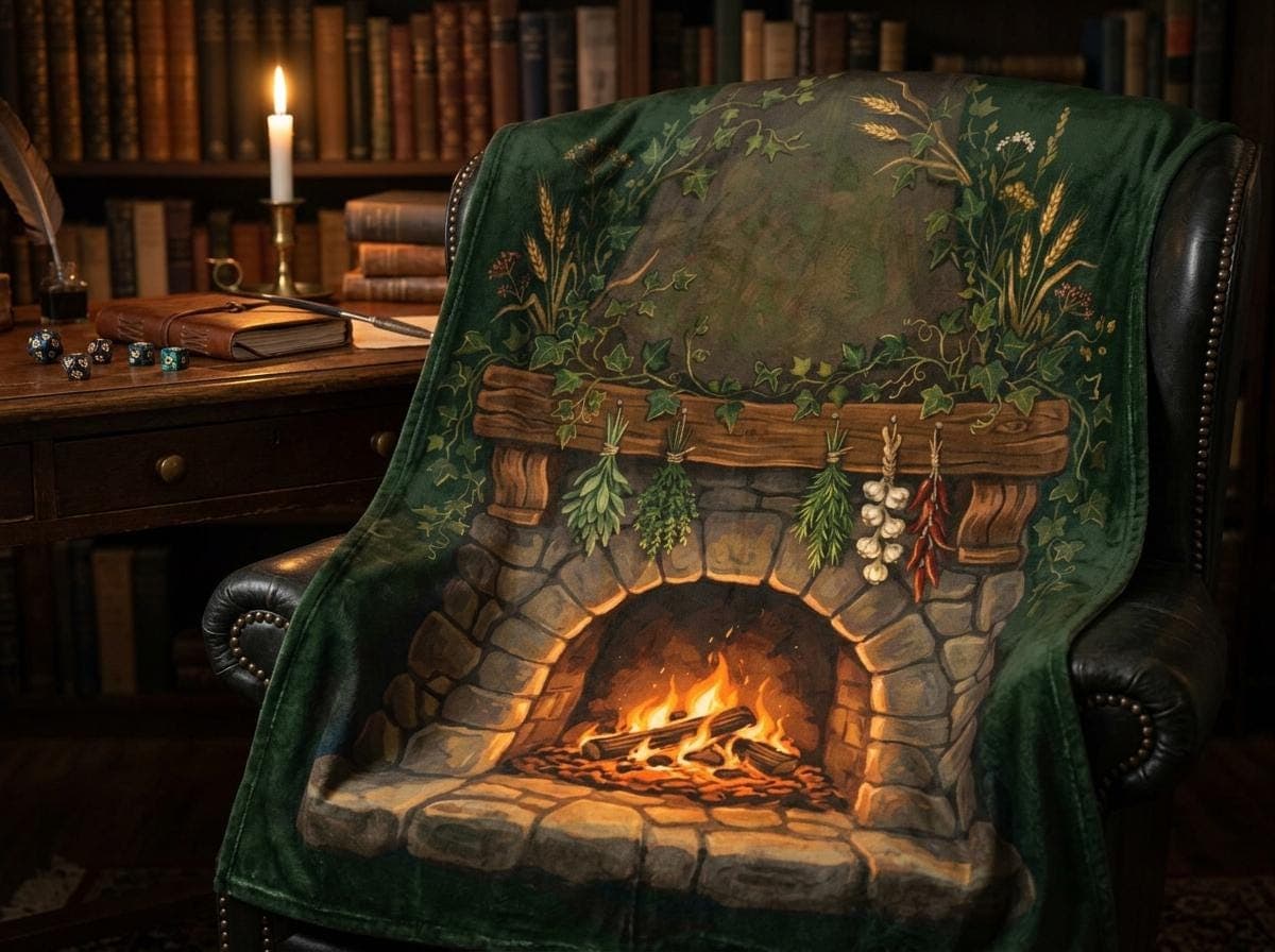 DnD Blanket Tavern Hearth Throw Blanket