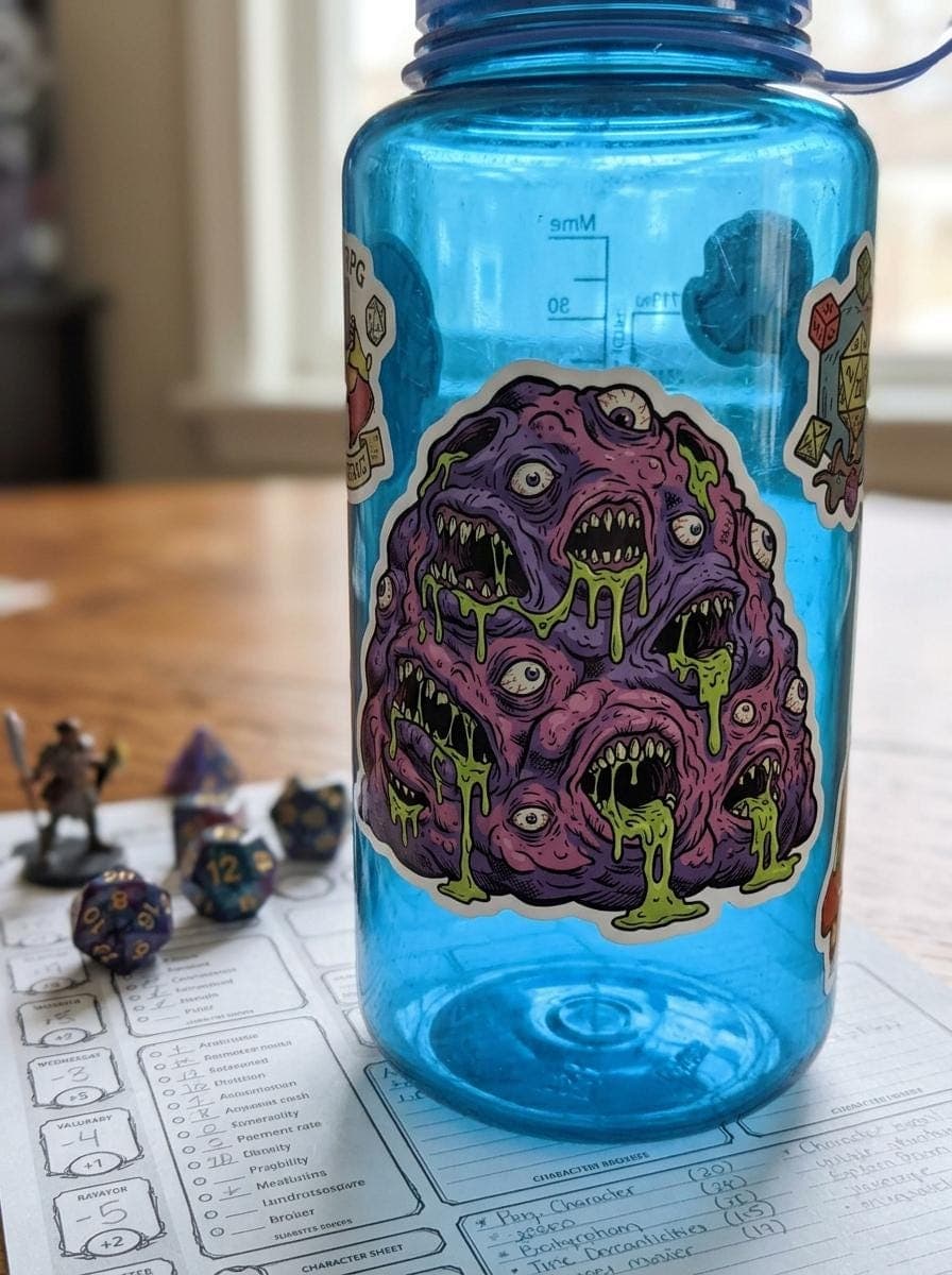 DnD Monster Sticker, Gibbering Mouther