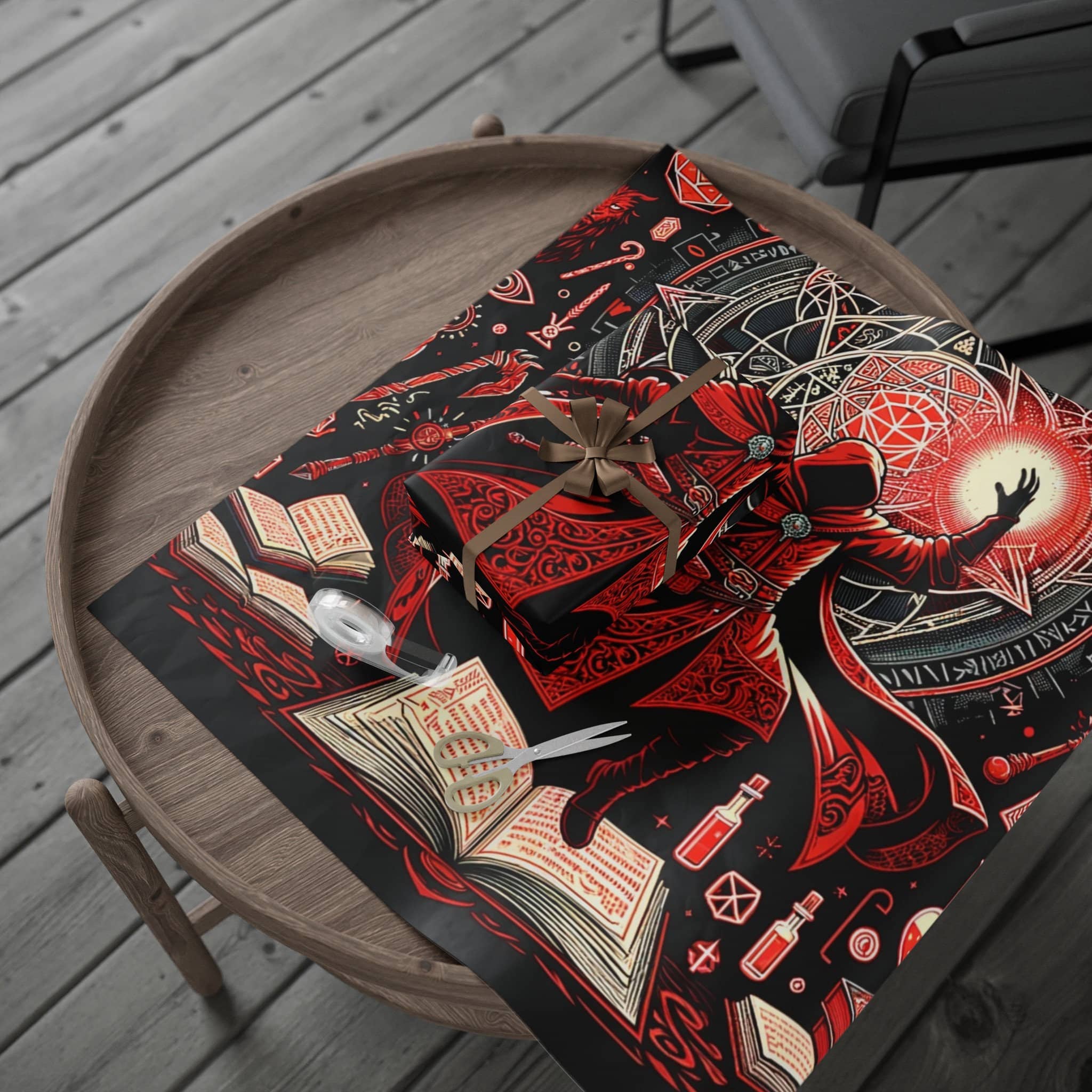 Red Sorceror Wrapping Paper wrapping paper, photo 2 of 10