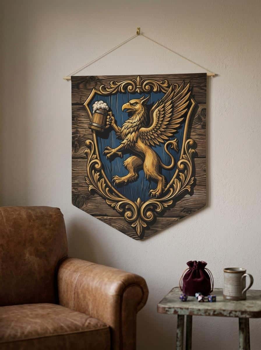 The Frothy Griffon Tavern Sign Pennant