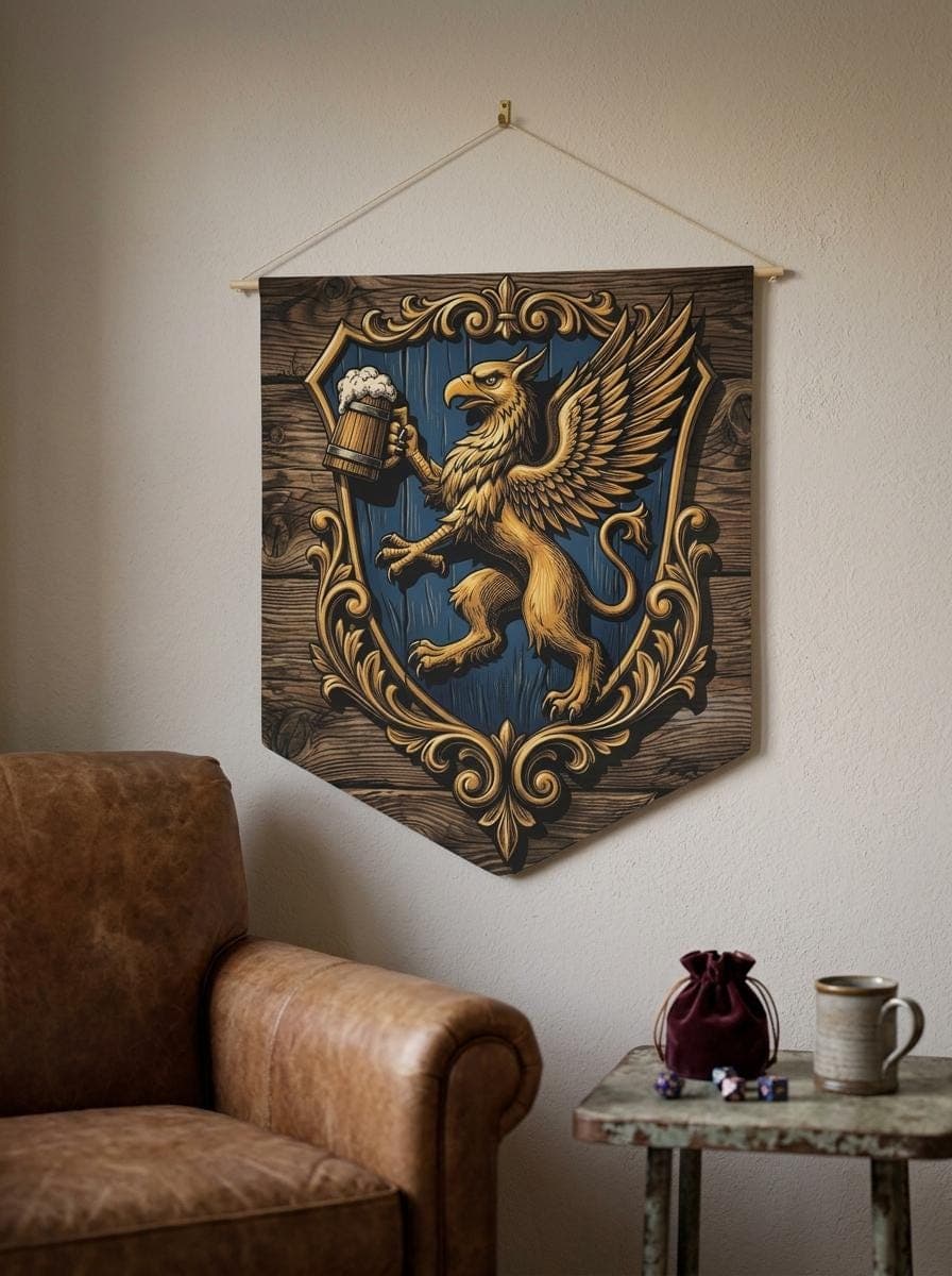 The Frothy Griffon Tavern Sign Pennant