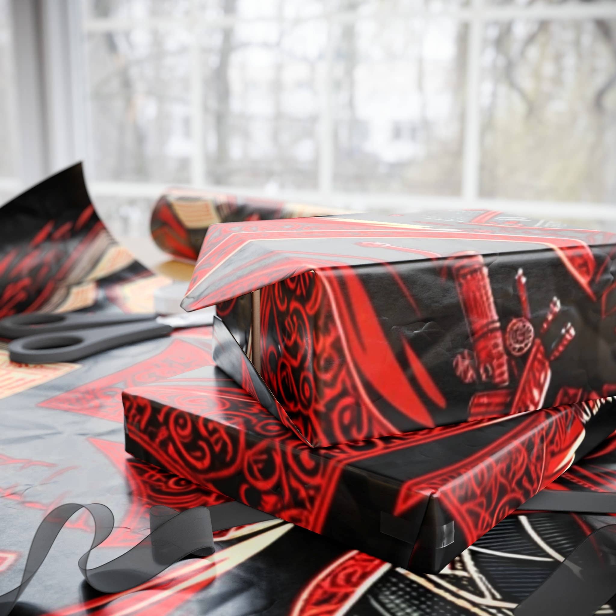 Red Sorceror Wrapping Paper wrapping paper, photo 7 of 10