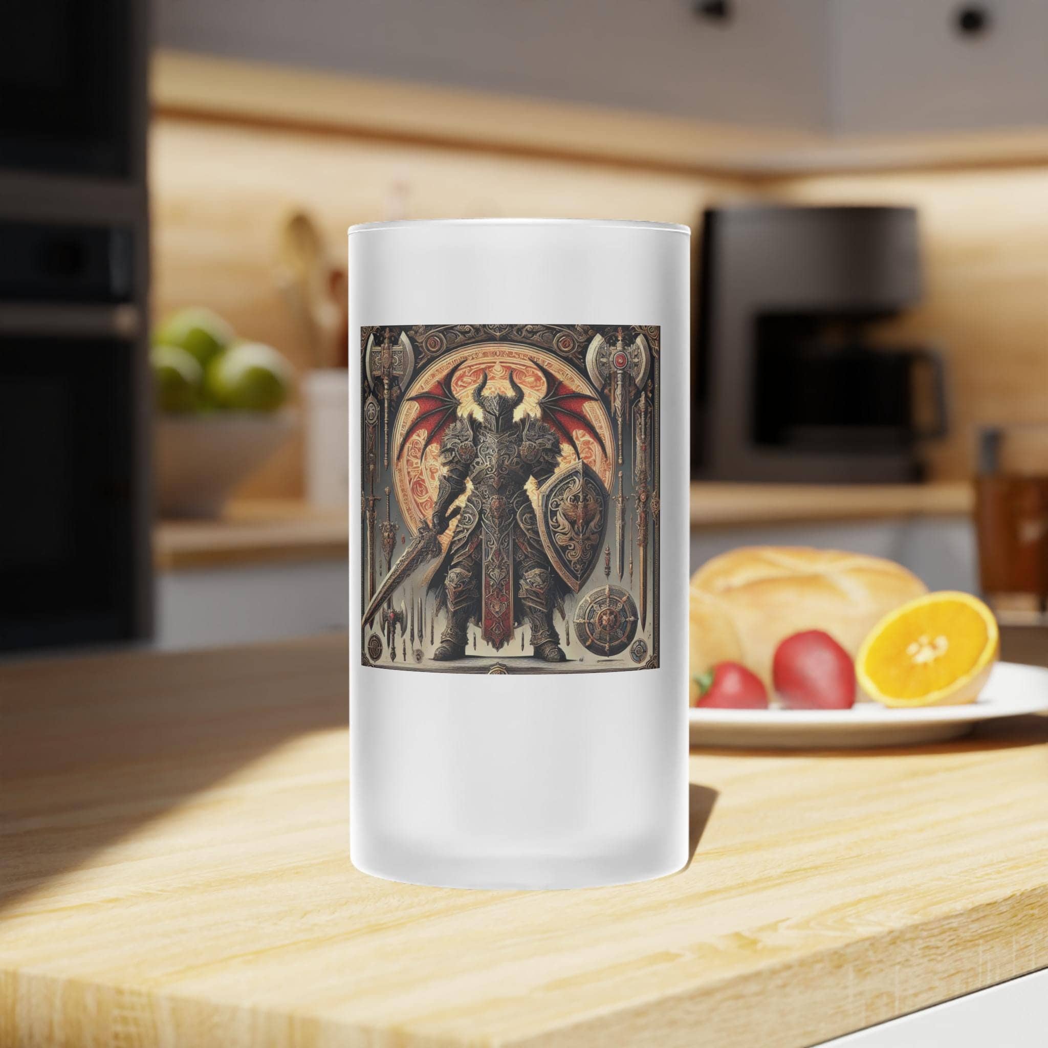 Fighter Frosted Glass Beer Mug glass, photo 3 of 6