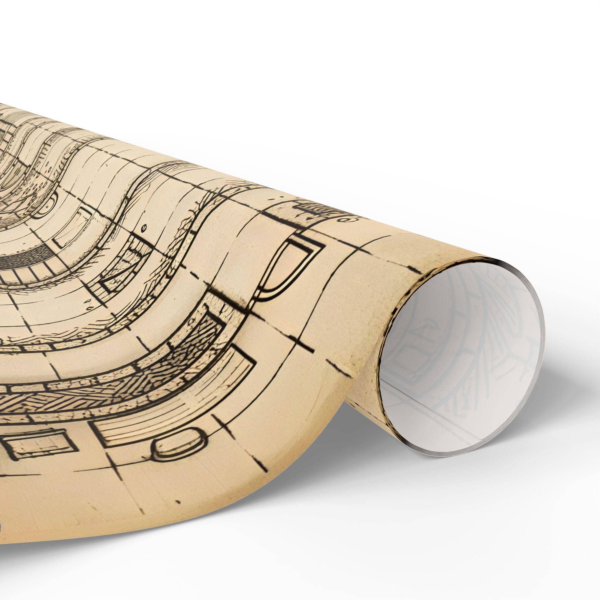 Turn rulebooks, dice, and miniatures into genuine campaign loot with wrapping paper that doubles as a detailed, playable hand-drawn parchment dungeon battlemap, rolled
